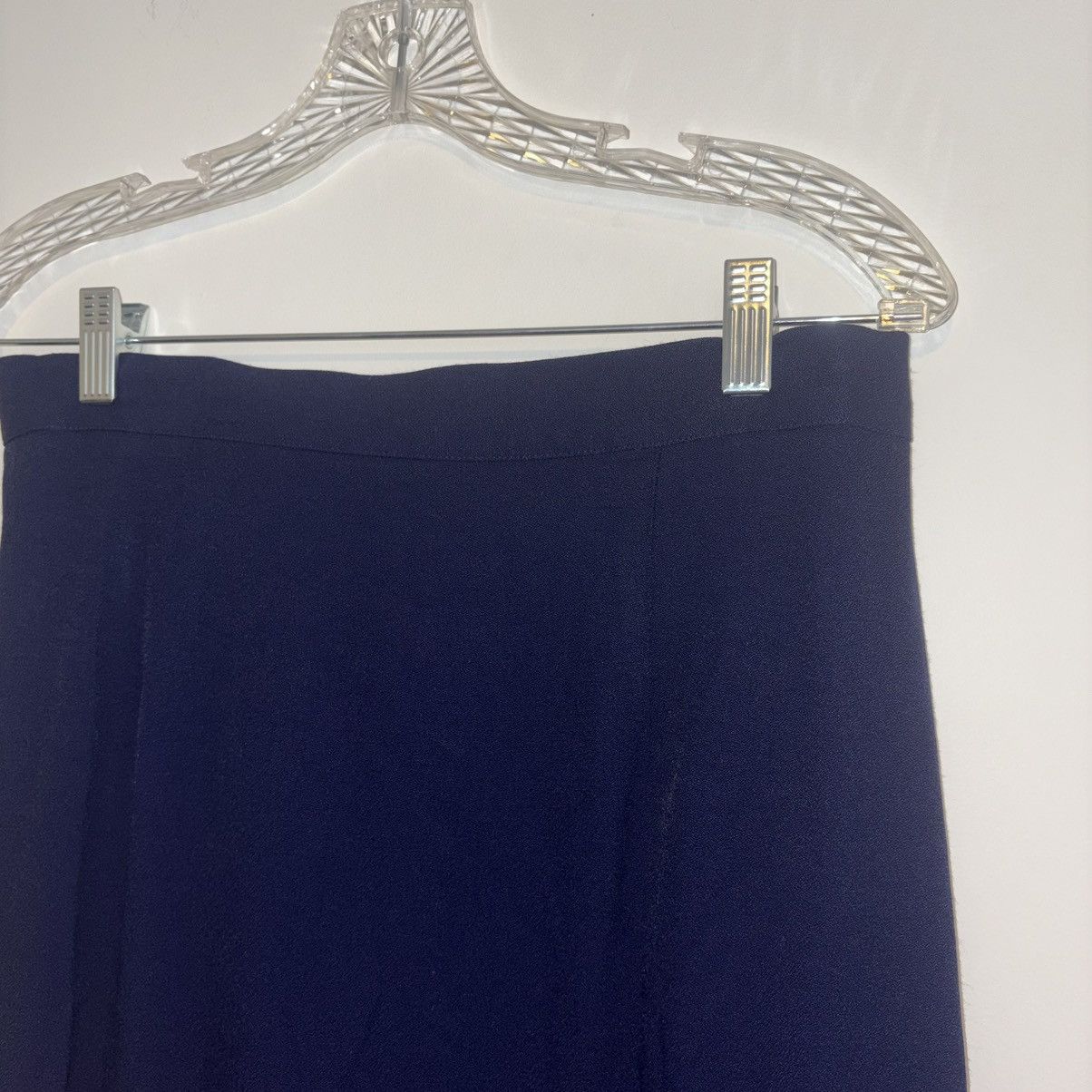 Other Dani Max Navy Blue Knee High Skirt Size 38" / US 16 / IT 52 - 3 Thumbnail
