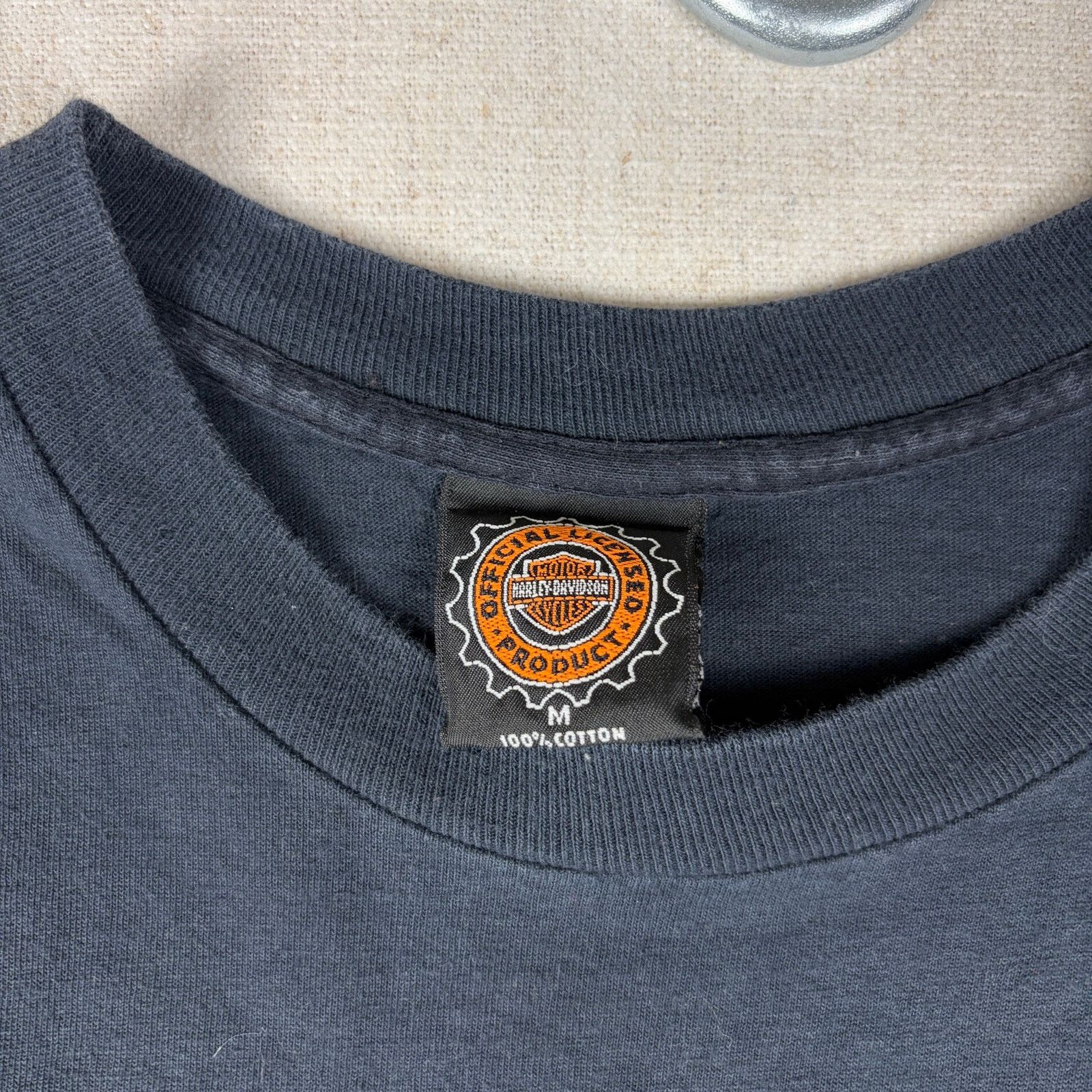 Harley Davidson Vintage Harley Davidson Flames 1996 The Hottest Sound Md Tee Size US M / EU 48-50 / 2 - 2 Thumbnail
