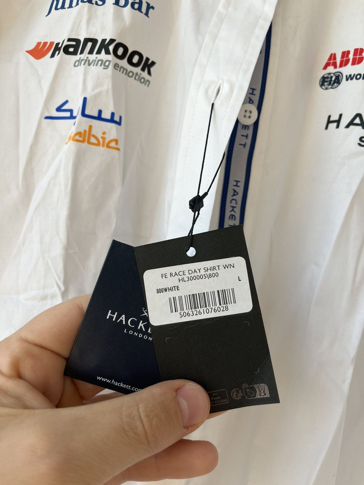 Hackett Abb Formula E Hackett world championship shirt Size US L / EU 52-54 / 3 - 7 Thumbnail