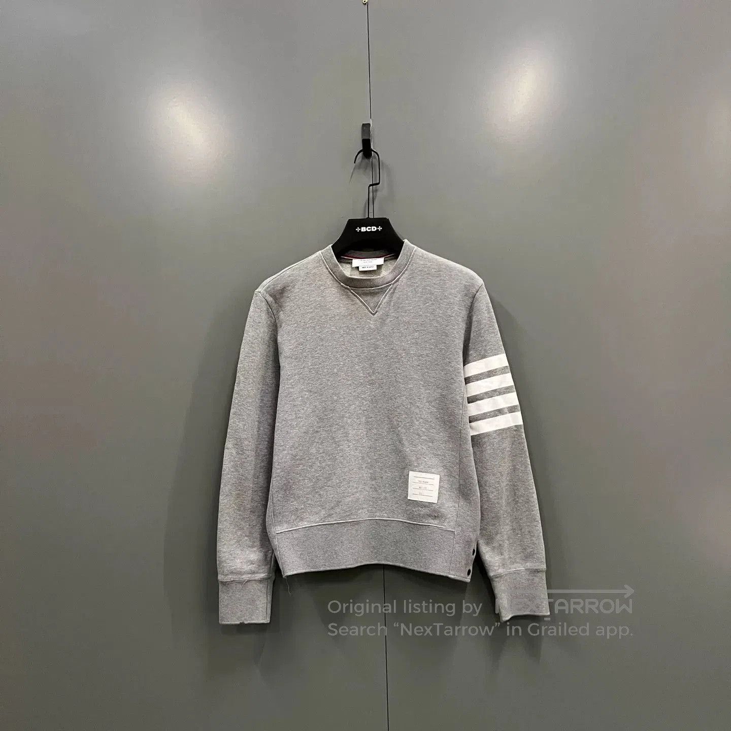Thom Browne thom browne gray striped print sweatshirt. Size US S / EU 44-46 / 1 - 1 Thumbnail