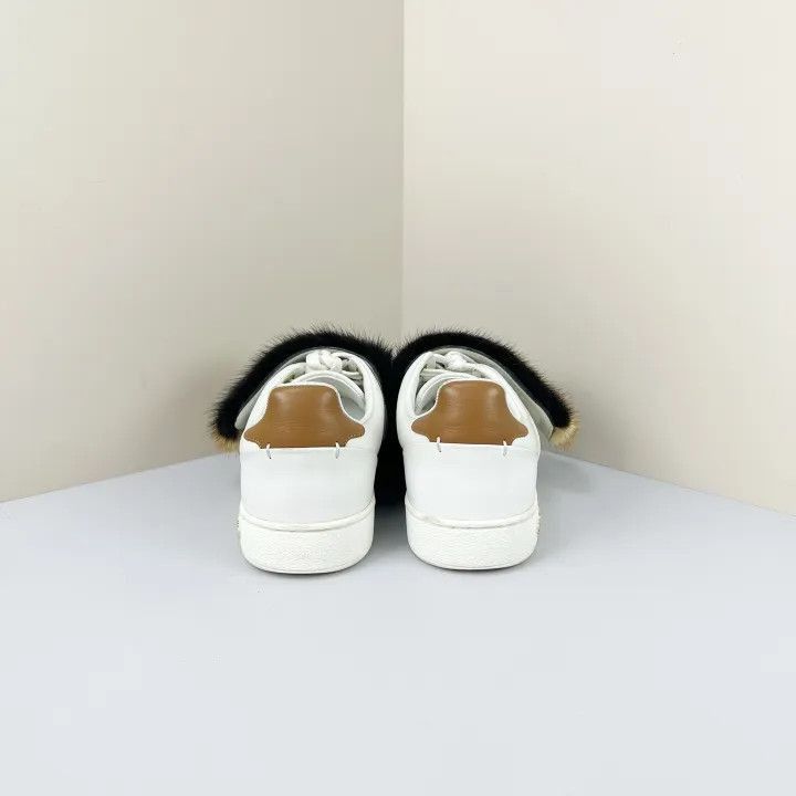 Other Louis Vuitton White Fur Strap Sneakers -2508 Size US 6.5 / EU 39-40 - 3 Thumbnail