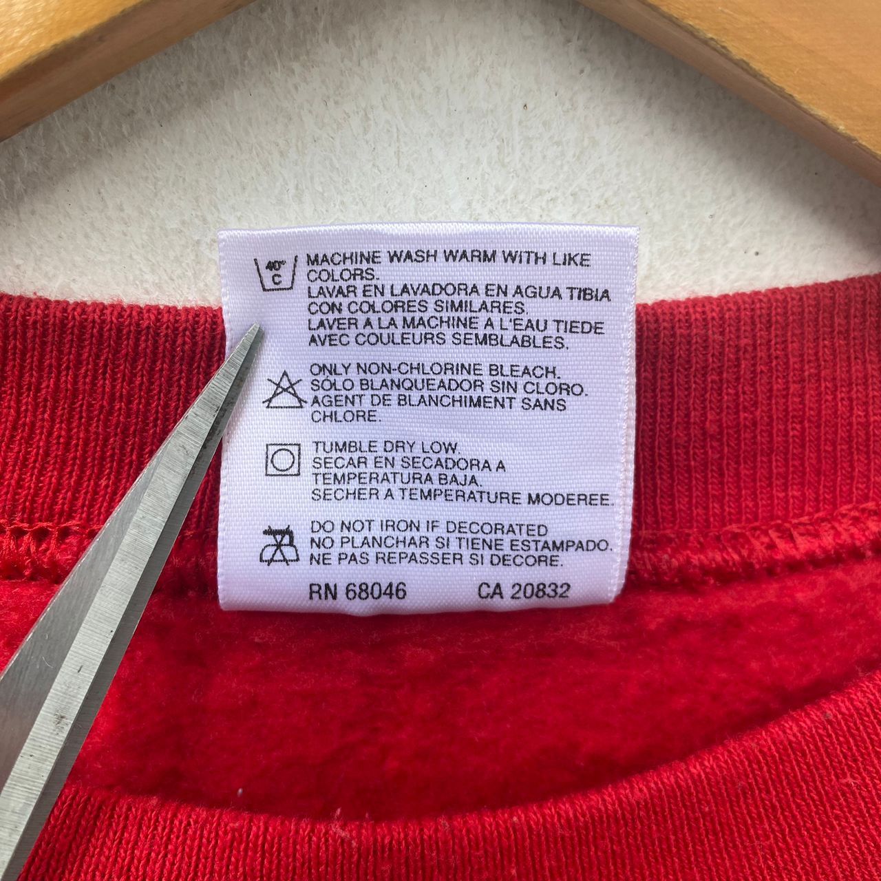 Vintage VINTAGE UNIVERSITY OF NEBRASKA SWEATSHIRT LARGE PULLOVER RED Size US L / EU 52-54 / 3 - 7 Thumbnail