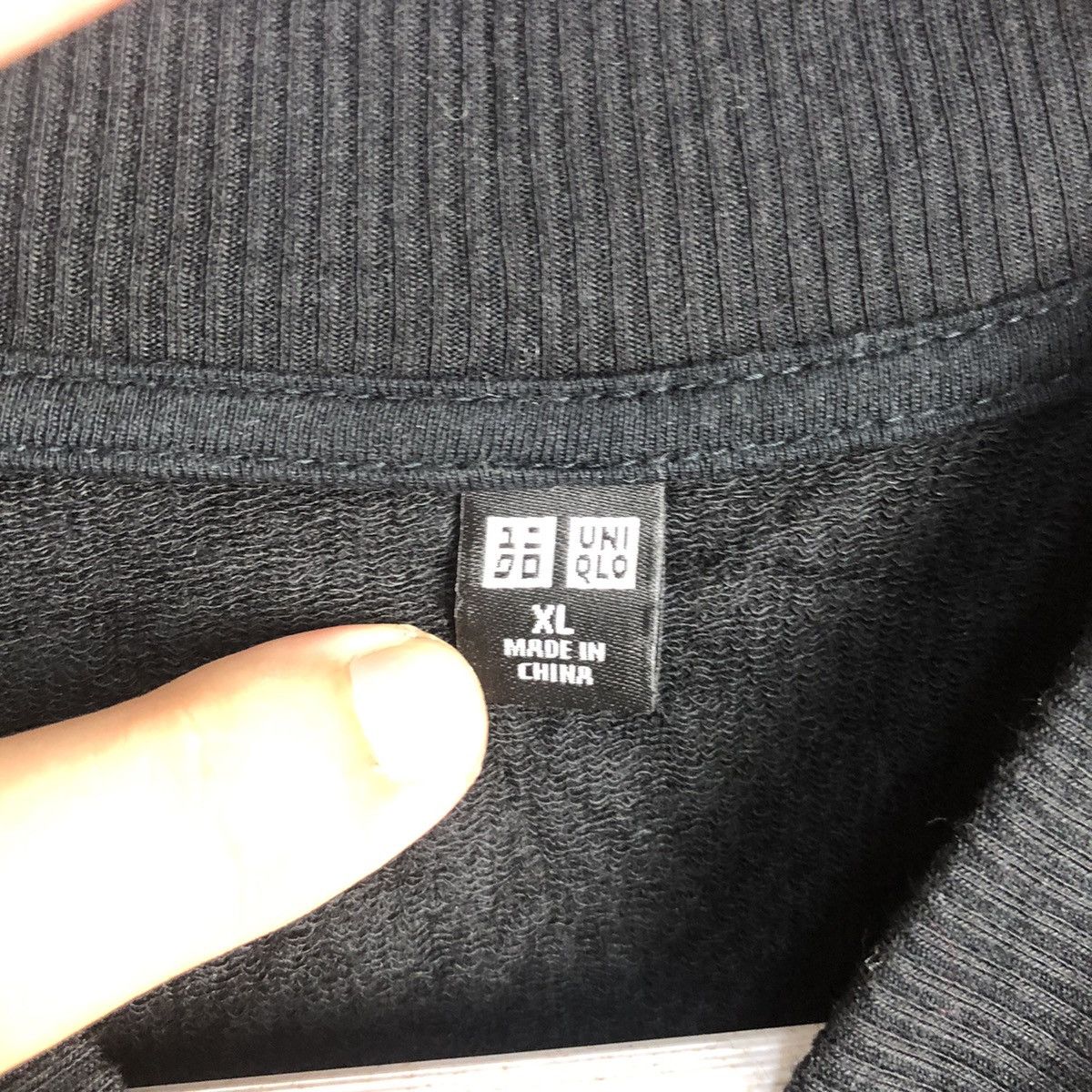 Uniqlo × Vintage Uniqlo Black Zipper Jacket #7550 Size US L / EU 52-54 / 3 - 9 Thumbnail