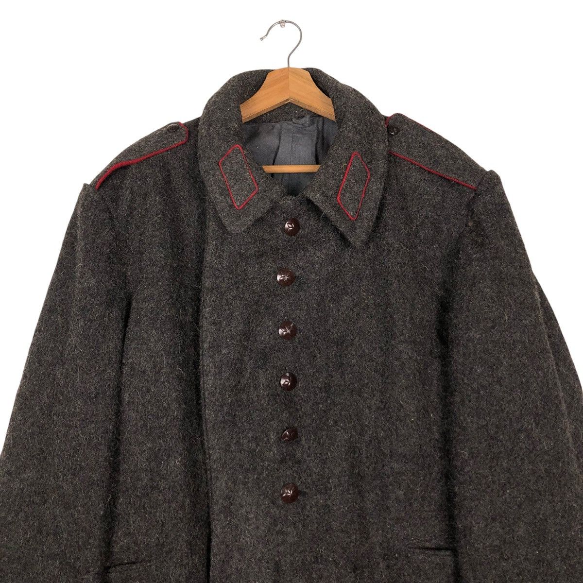 Vintage 🔥TRUE VINTAGE 1940’s LONG JACKET WOOL CANADIAN MILITARY Size US M / EU 48-50 / 2 - 4 Thumbnail