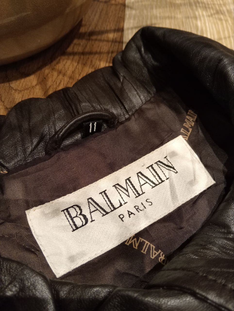 Balmain VINTAGE BALMAIN LONG LEATHER JACKET - SIZE 11 Size S / US 4 / IT 40 - 6 Thumbnail