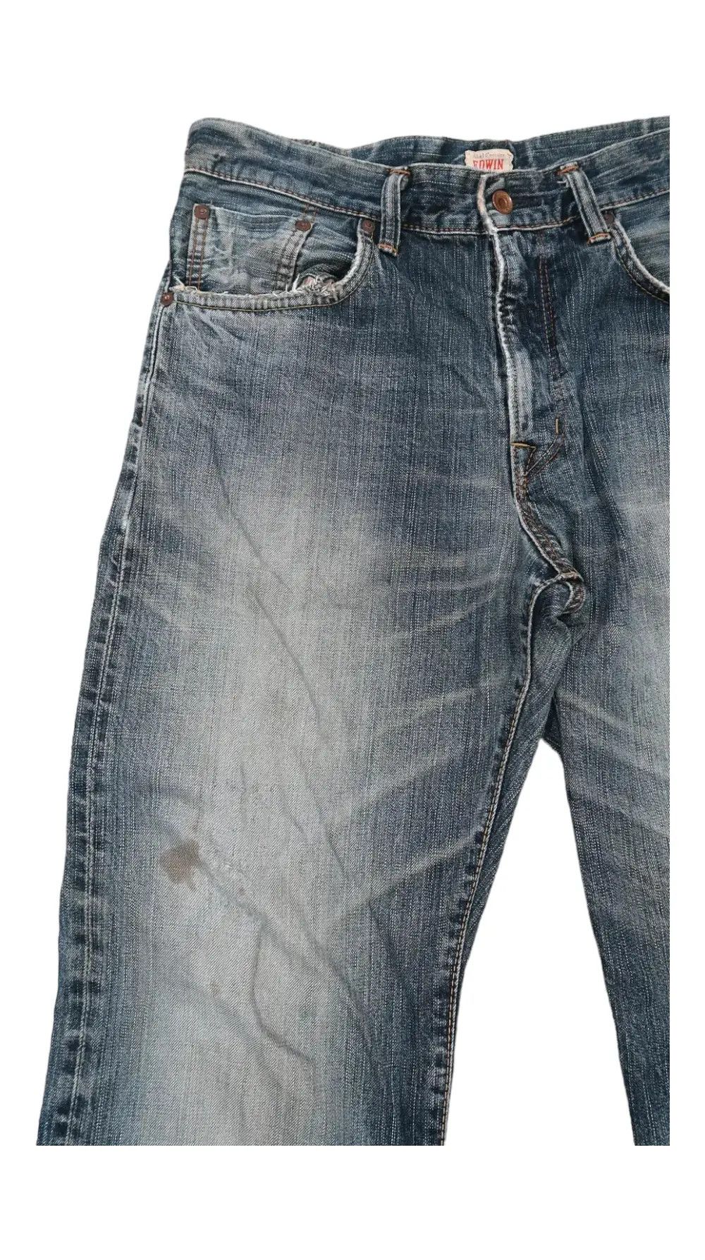 Edwin Vintage Edwin 505z Selvedge Distressed Jeans Size US 32 / EU 48 - 8 Thumbnail