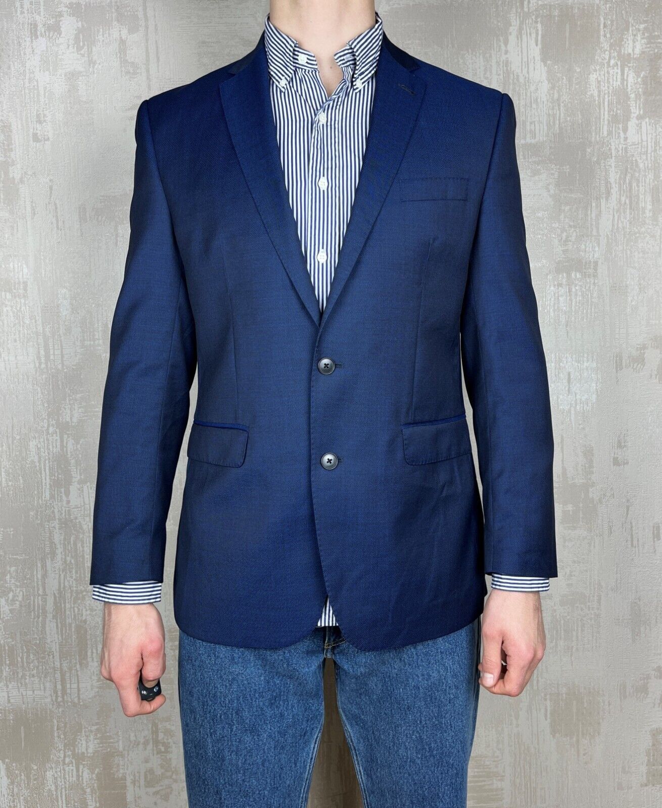 Ben Sherman Ben Sherman Kings Slim Fit Wool Jacket Blazer Sport Coat Size 42R - 1 Thumbnail
