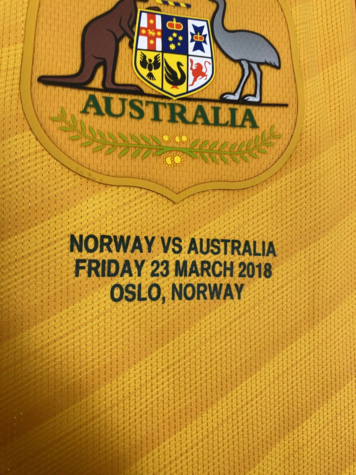 Nike Nike x Australia XL 2018 dswt nowa Home kit player issue Size US XL / EU 56 / 4 - 2 Thumbnail