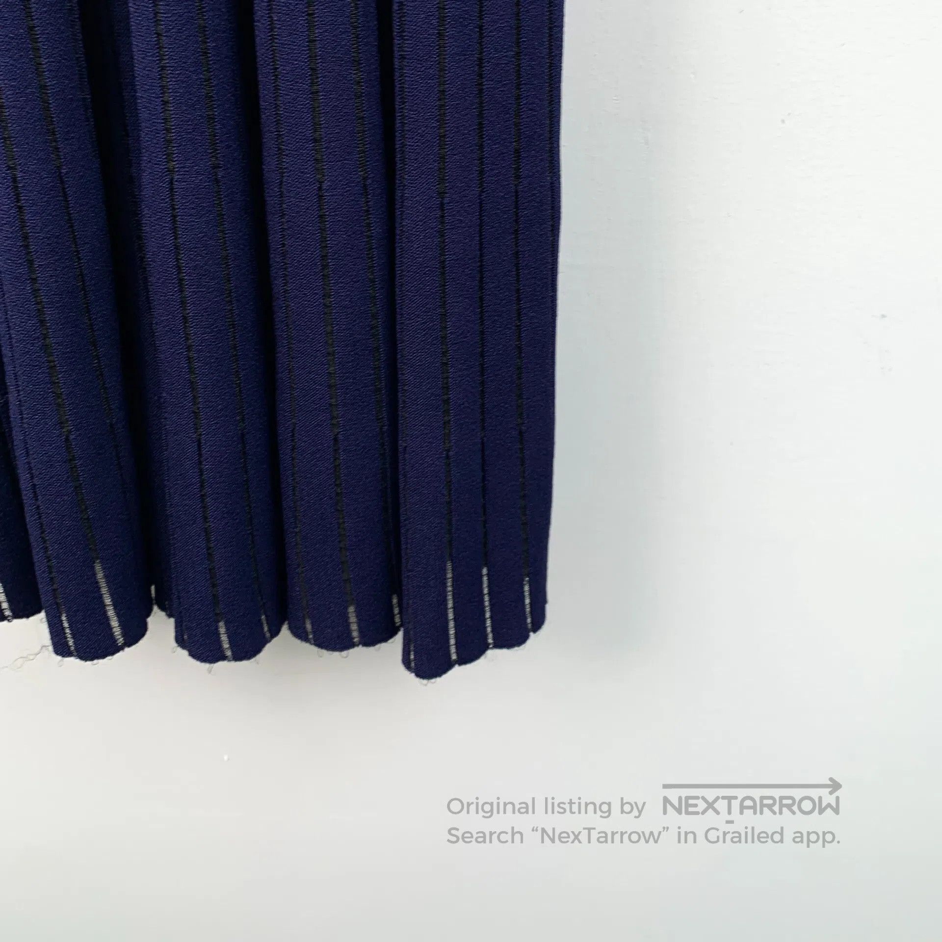 Fendi FENDI Dark Blue Collar Double Button Long Sleeve Knit Dres Size XS / US 0-2 / IT 36-38 - 4 Thumbnail