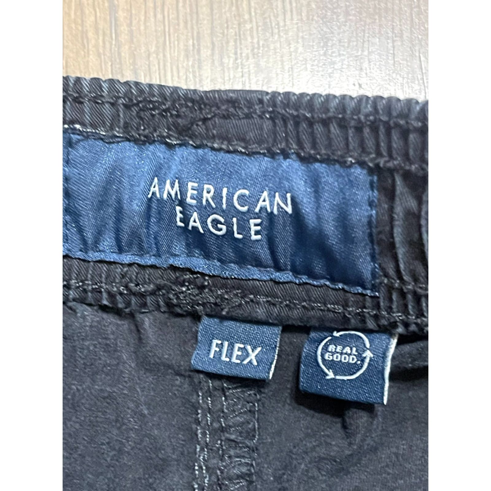 American Eagle Outfitters American Eagle Shorts Men S Black Tie Waist Pockets Inseam 5 Chino Flex Casual Size US 29 - 5 Thumbnail