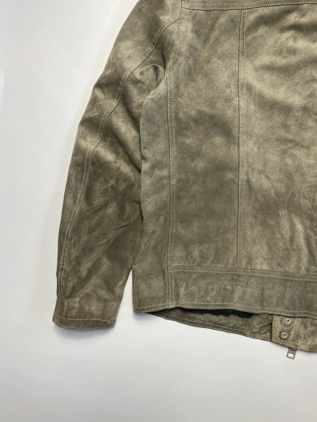 Allsaints Allsaints Crawley Calf Suede Biker Leather Jacket Size US XL / EU 56 / 4 - 15 Thumbnail