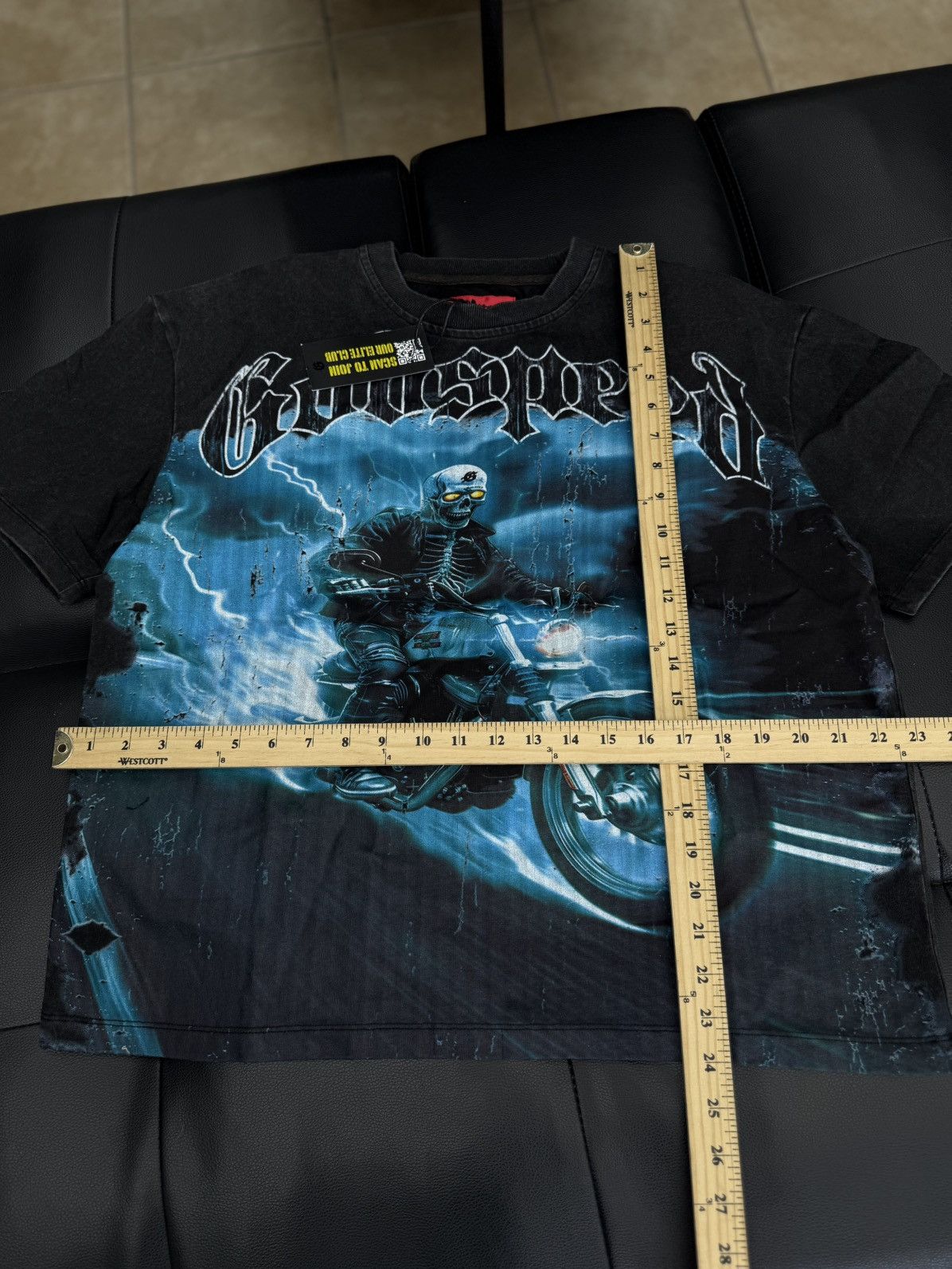 Godspeed Godspeed Blue Motorcycle Tee Shirt Size M (NEW) Size US M / EU 48-50 / 2 - 6 Thumbnail