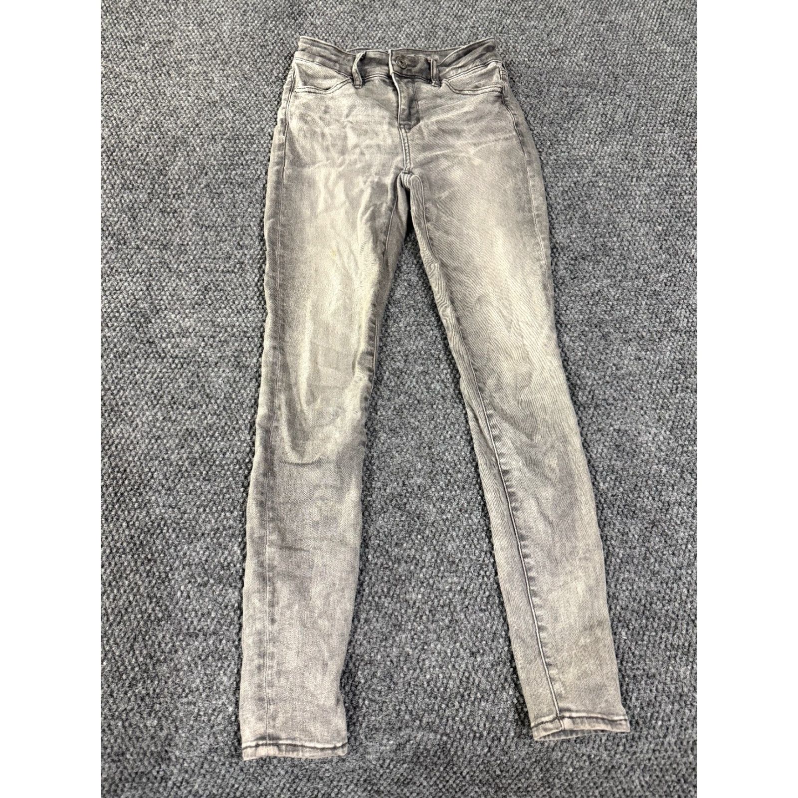 American Eagle Outfitters American Eagle Outfitters Jeans Women 0 Gray High Rise Jegging Ther 5-Pocket Distressed Size 25" / US 0 / IT 36 - 2 Thumbnail