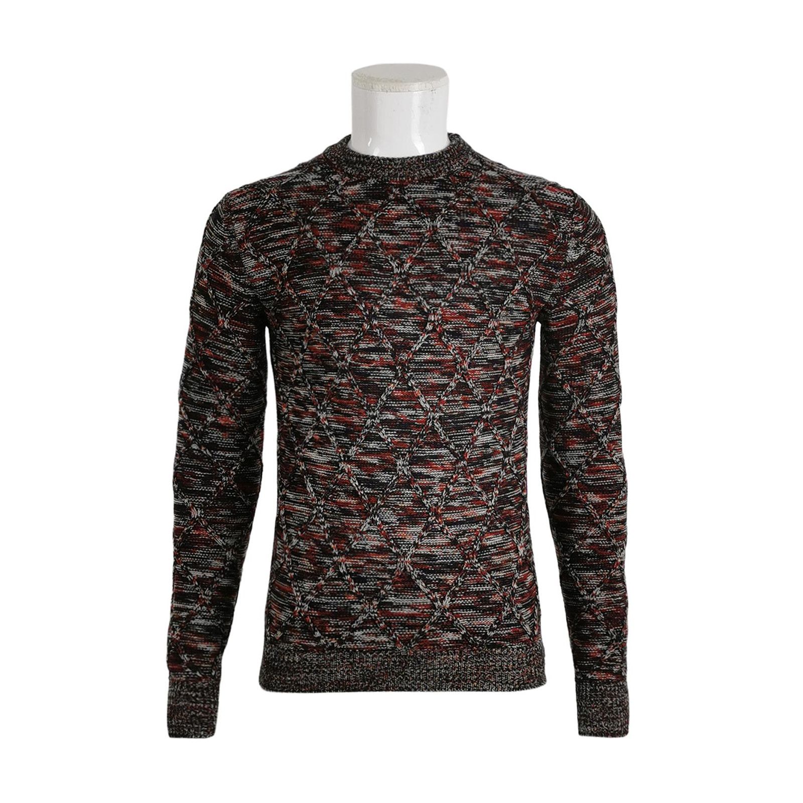 Dior Dior Multi Geometric Virgin Wool Sweater XS Size US XS / EU 42 / 0 - 1 Thumbnail