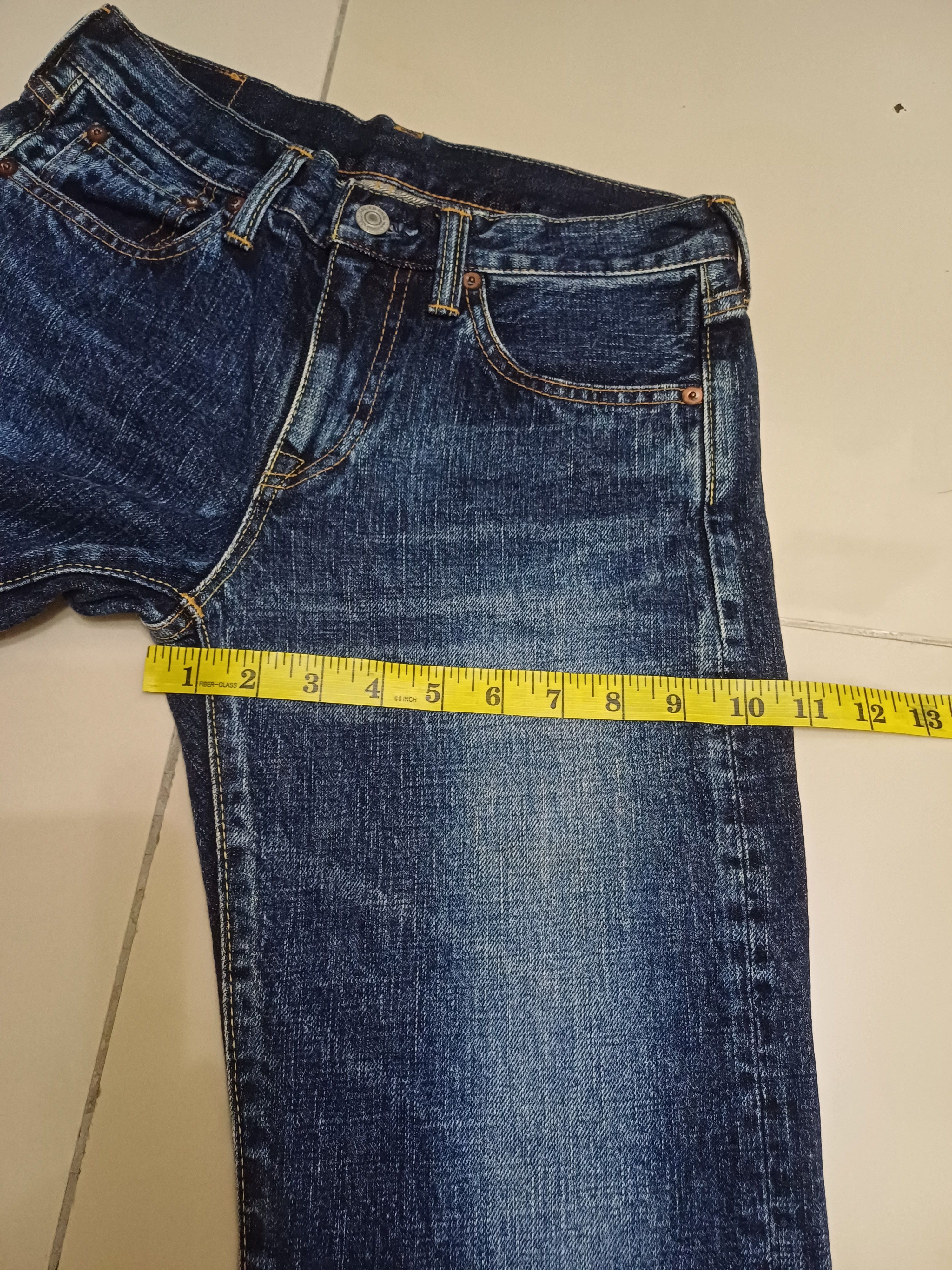 Japanese Brand Nice Jeans Deep Blue by Eternal Clothing Size 28" / US 6 / IT 42 - 12 Thumbnail