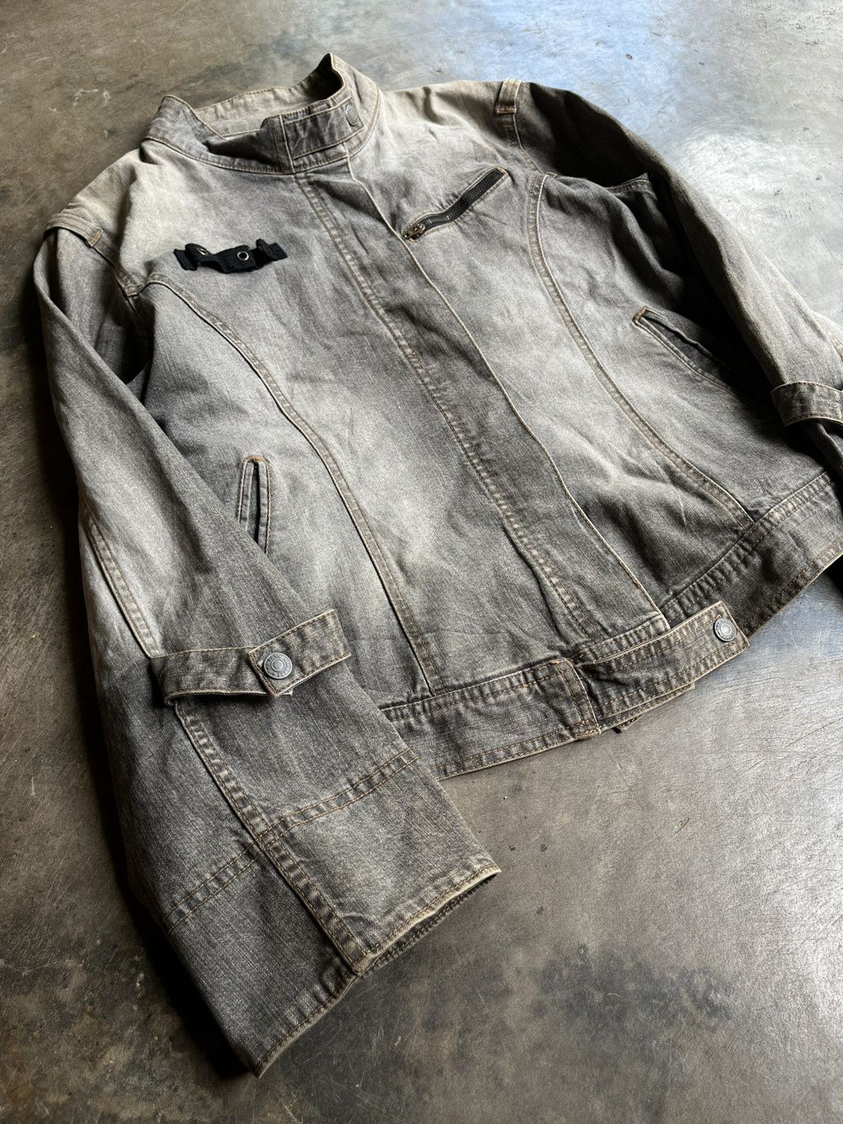 14th Addiction JAPANESE UNITEDPALETTE DENIM JACKET BONDAGE BIKERS JEANS Size US M / EU 48-50 / 2 - 4 Thumbnail