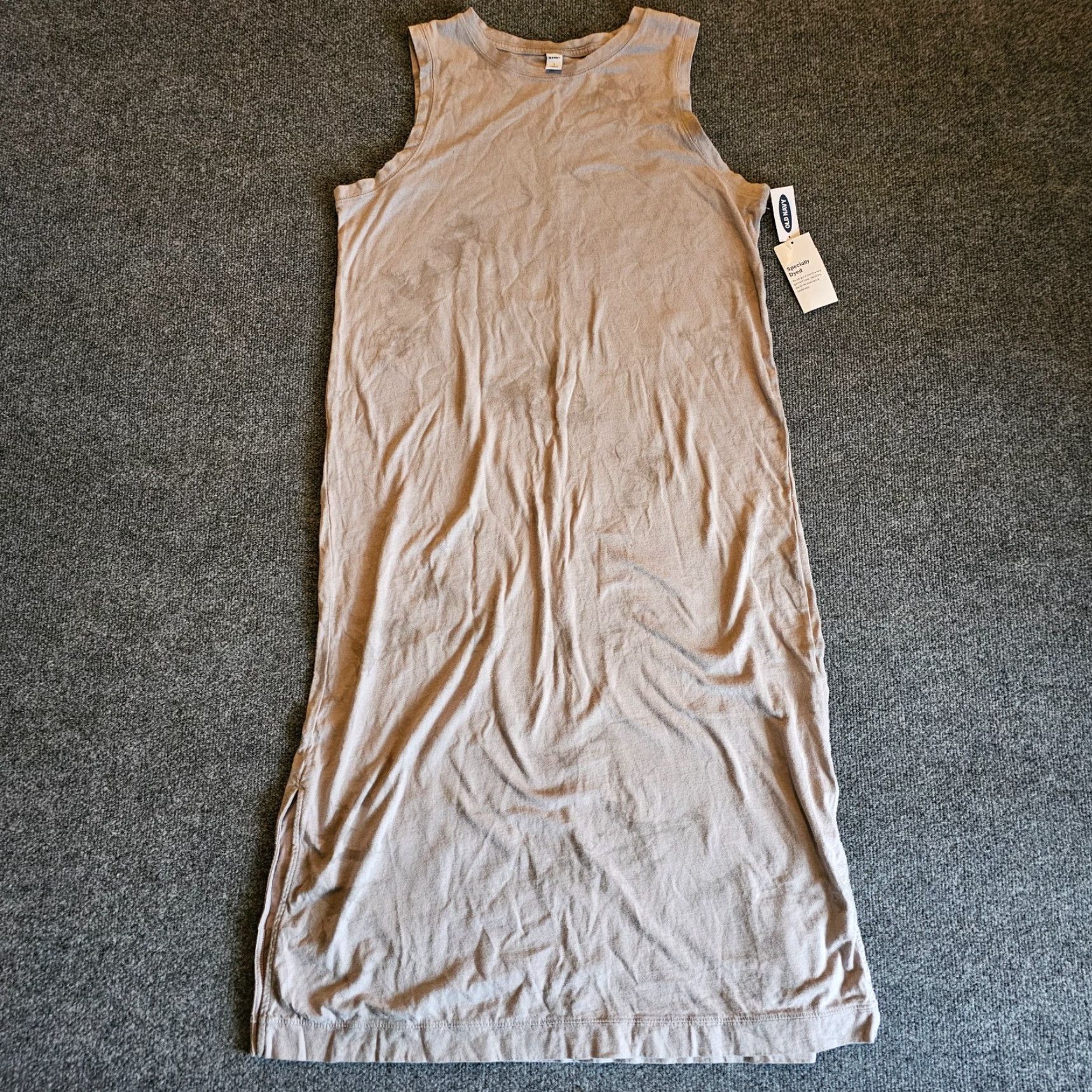 Old Navy Old Navy Dress Womens Large Gray Tie Dye Sheath Sleeveless Round Neck Casual Dress Size L / US 10 / IT 46 - 2 Thumbnail