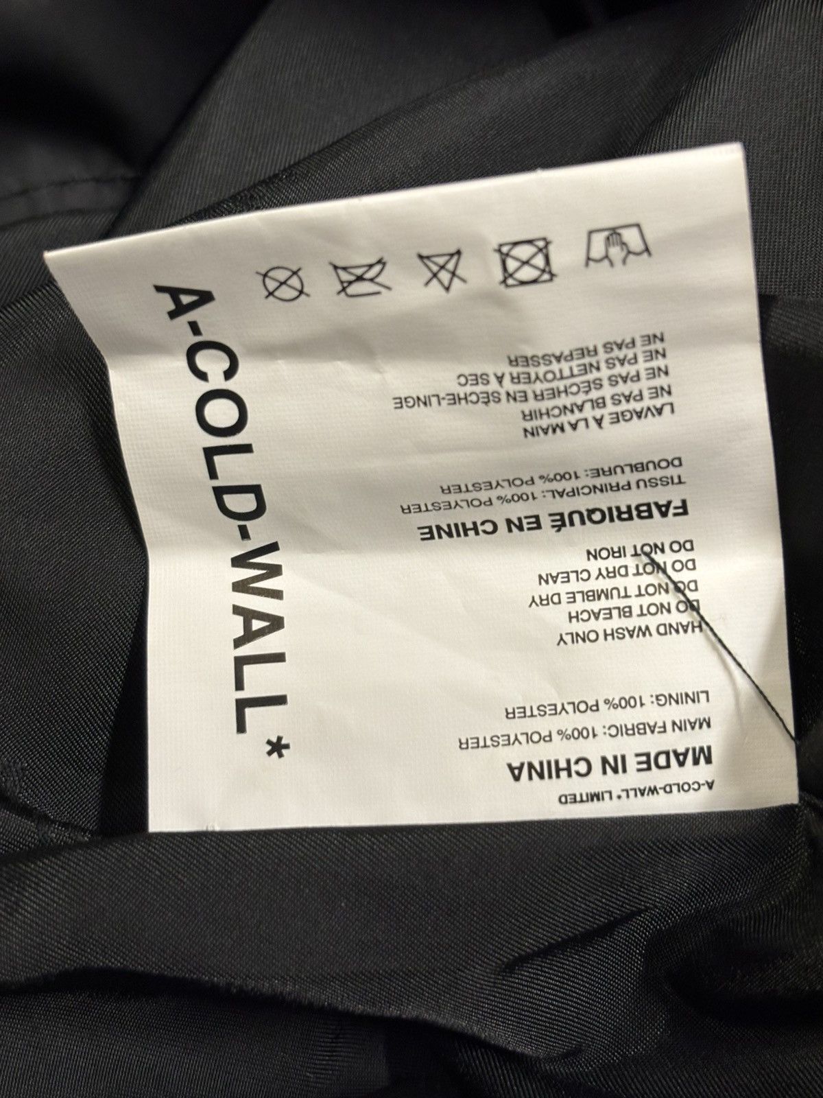 A-COLD-WALL* ACW Black Passage Jacket Size US M / EU 48-50 / 2 - 10 Thumbnail