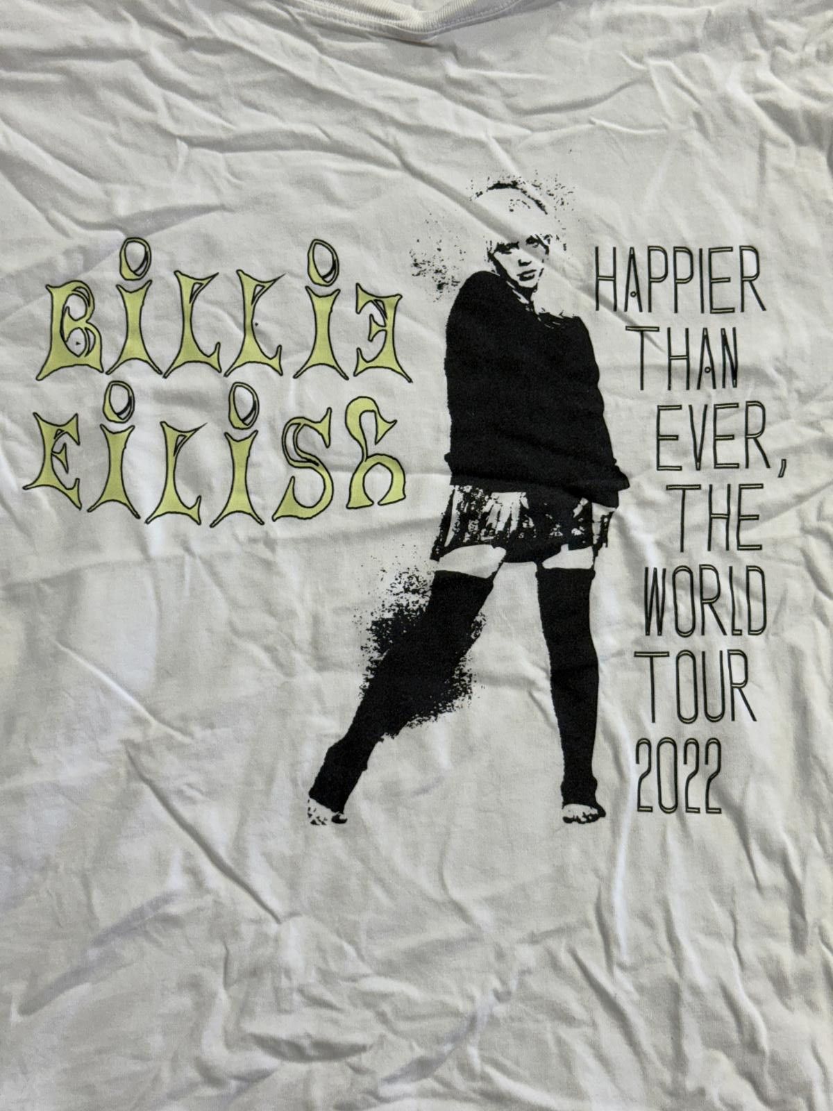 Billie Eilish Billie Eilish T-shirt Happier Than Ever World Tour 2022 - S Size US S / EU 44-46 / 1 - 4 Thumbnail