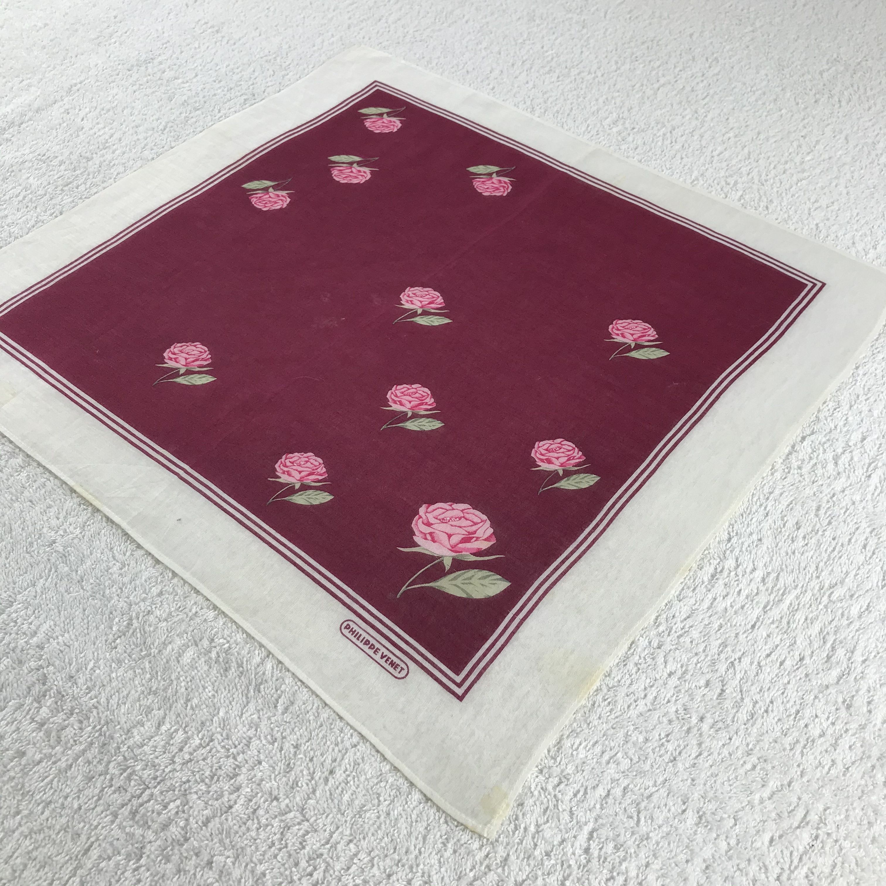 Vintage Philippe Venet Bandana / Handkerchief / Neckerchief - S069 Size ONE SIZE - 2 Thumbnail