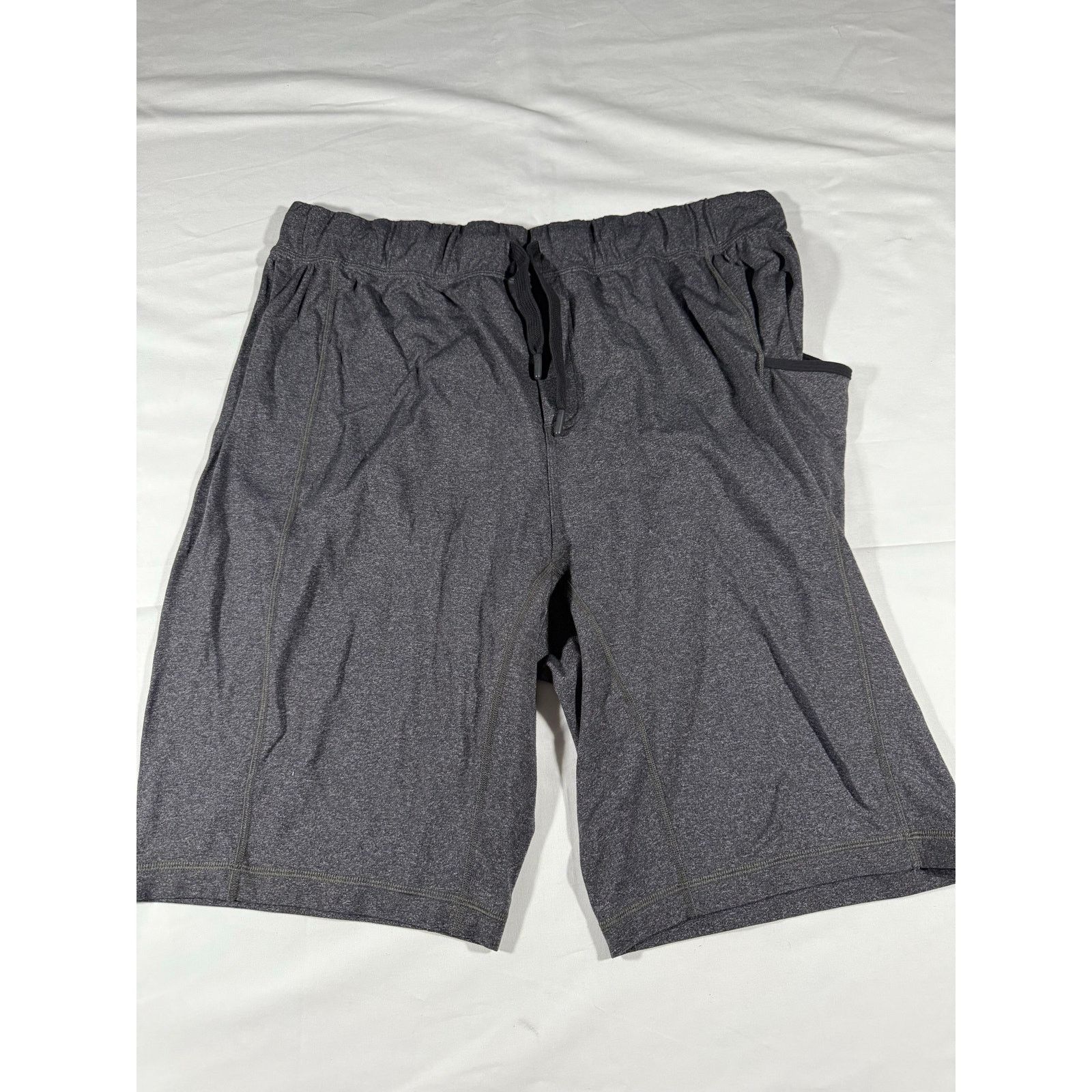 Lululemon Lululemon For The People Heather Gray Nylon Mens Shorts 2XL Size US 40 / EU 56 - 1 Thumbnail