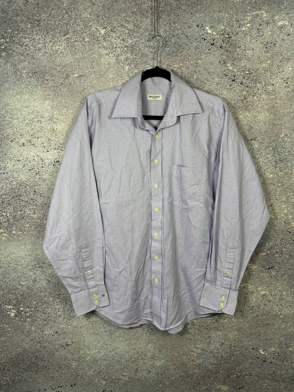Balmain Vintage Balmain Shirt Mens Button Up XL Size Size US XL / EU 56 / 4 - 1 Thumbnail