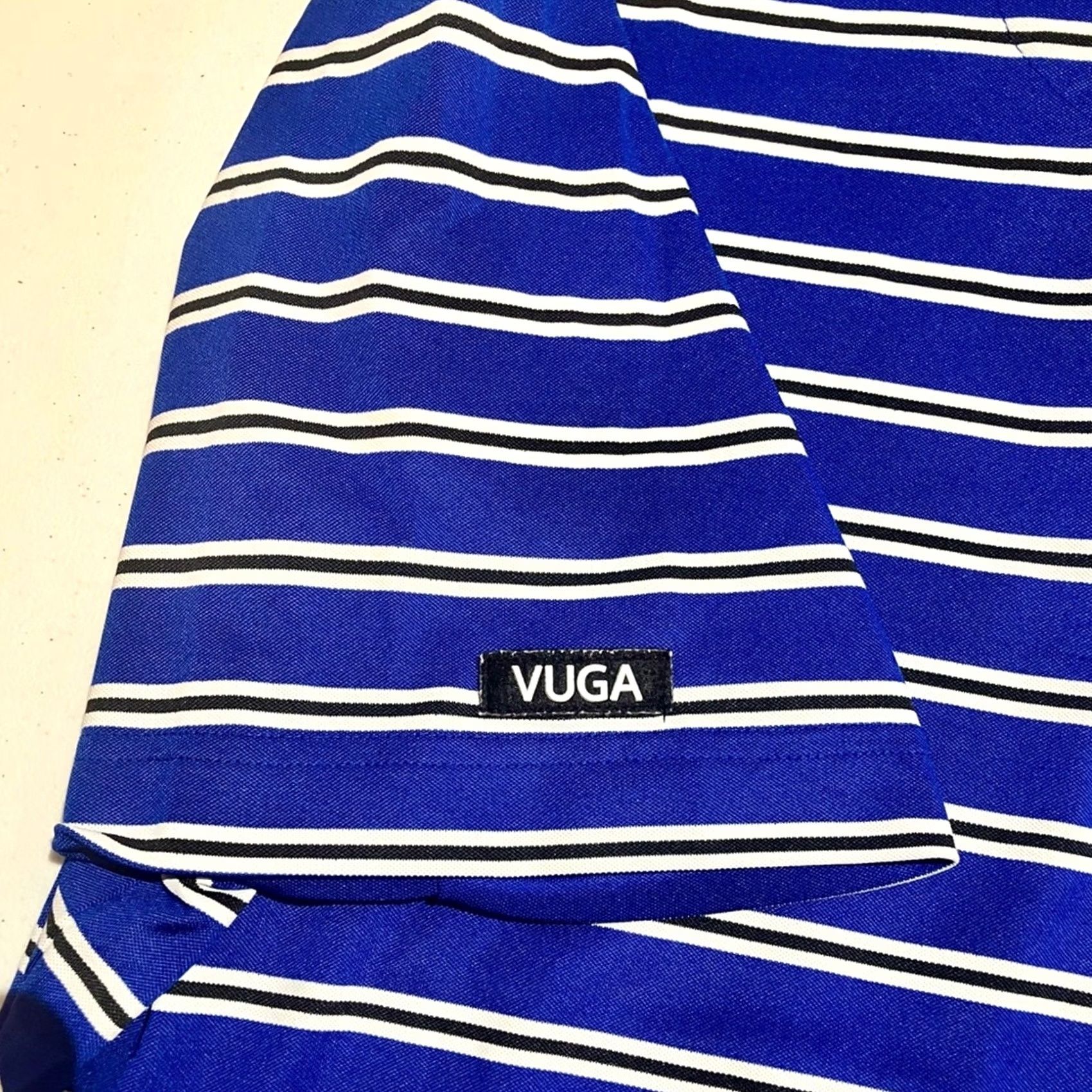 Vintage Vuga Golf Polo Shirt Men's Size XXL Blue Stripe Stretch Performance Size US XXL / EU 58 / 5 - 4 Thumbnail