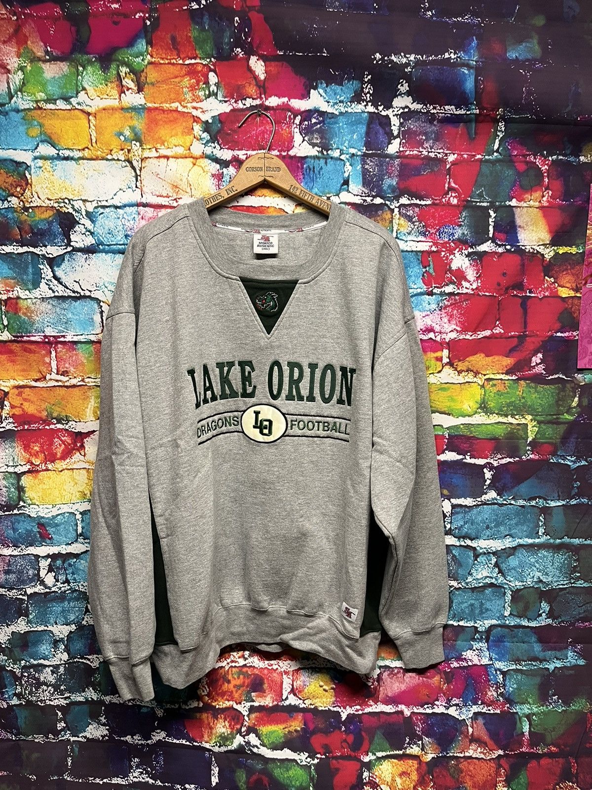 Vintage Vintage Lake Orion Dragons Football Sweatshirt XXL Size US XXL / EU 58 / 5 - 1 Thumbnail