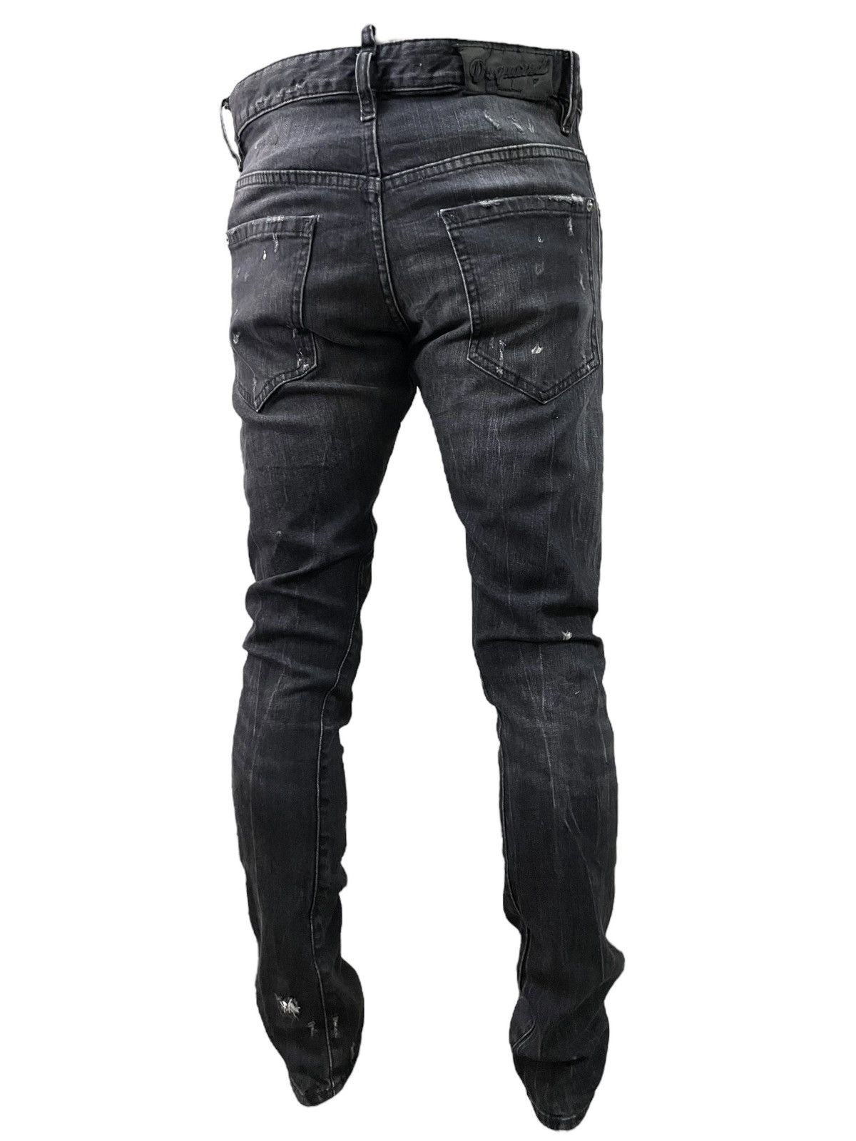 Dsquared2 Dsquared2 Grey Wash Scratch Avant Garde Style Ripped Jeans Size US 31 - 4 Thumbnail