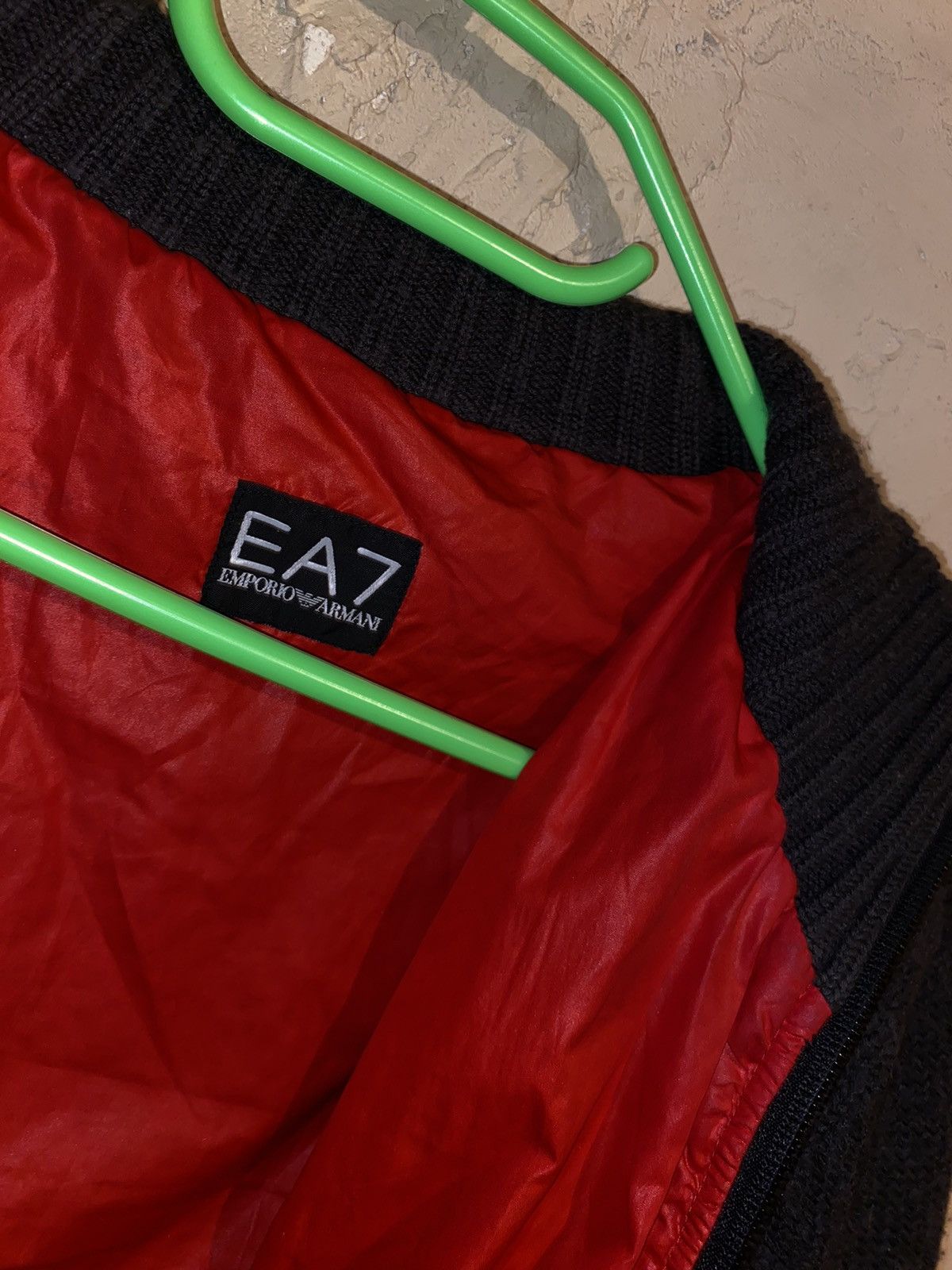 Armani × Emporio Armani Armani High-Neck Zip Bomber Jacket Coat Big logo EA7 Size US M / EU 48-50 / 2 - 8 Thumbnail