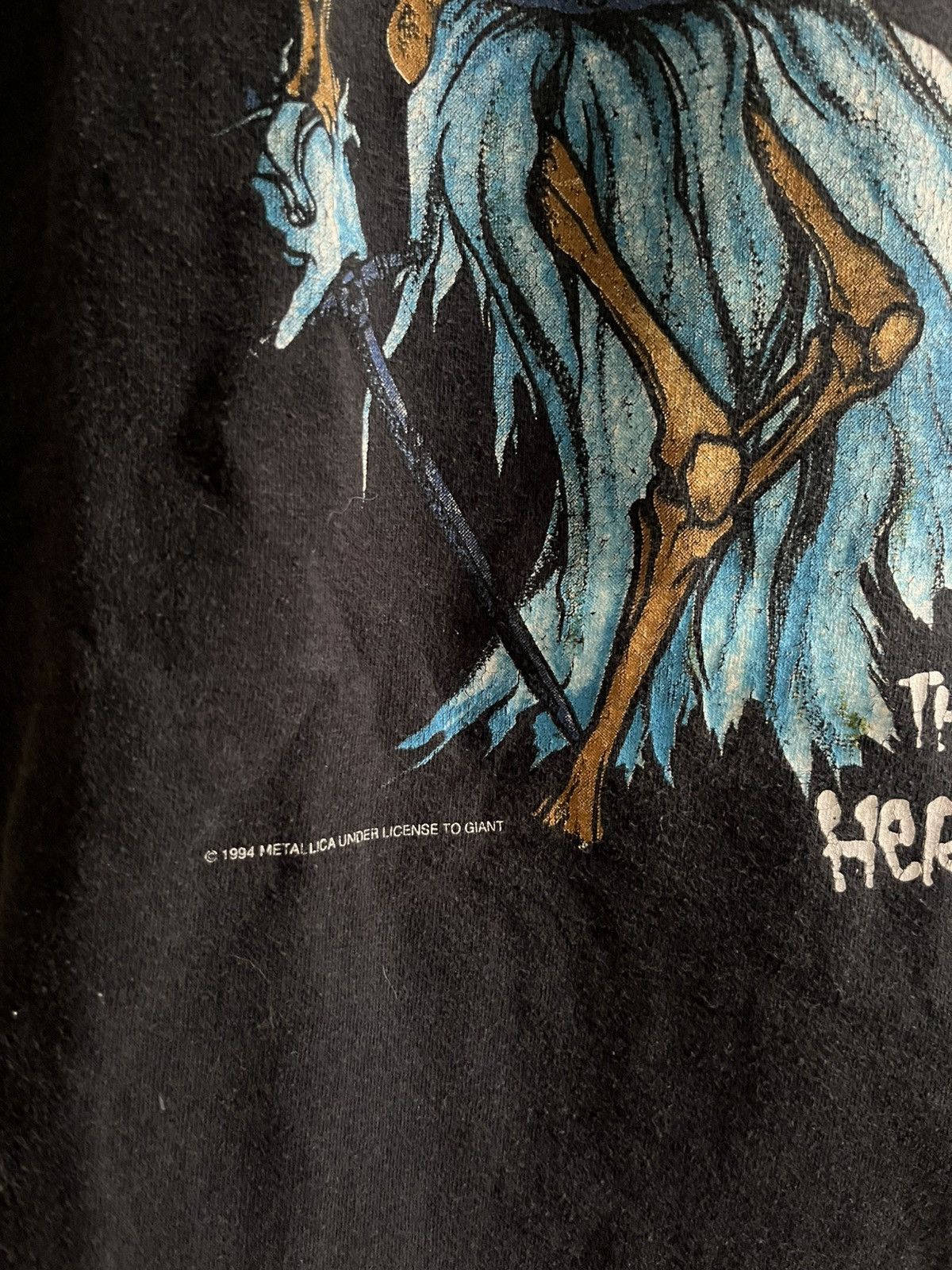 Metallica Vintage 1994 Metallica Doris Pushead Tee Shirt Size US M / EU 48-50 / 2 - 5 Thumbnail