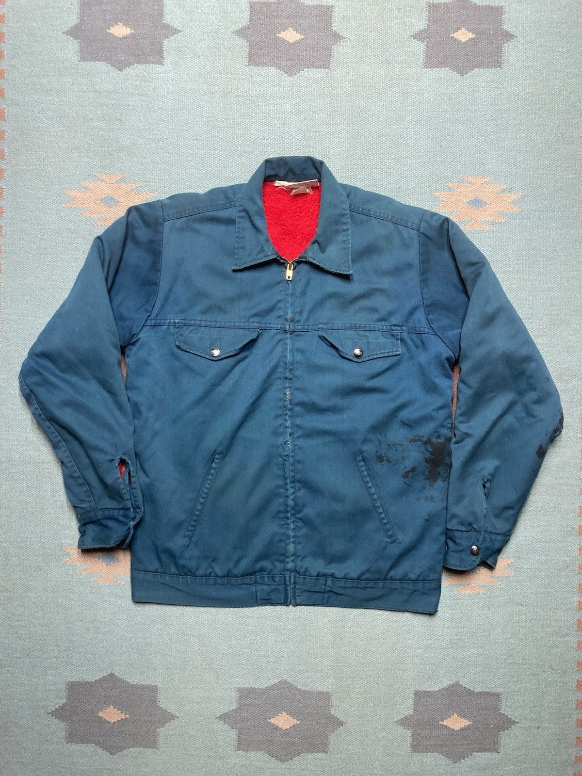 Dickies × Vintage dickies work jacket zip fur lined distressed mechanic medium Size US M / EU 48-50 / 2 - 1 Thumbnail