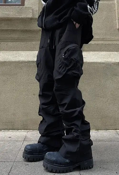 Japanese Brand Kahori x Naomi Utility grunge multi pocket nylon pants Size US 30 / EU 46 - 5 Thumbnail