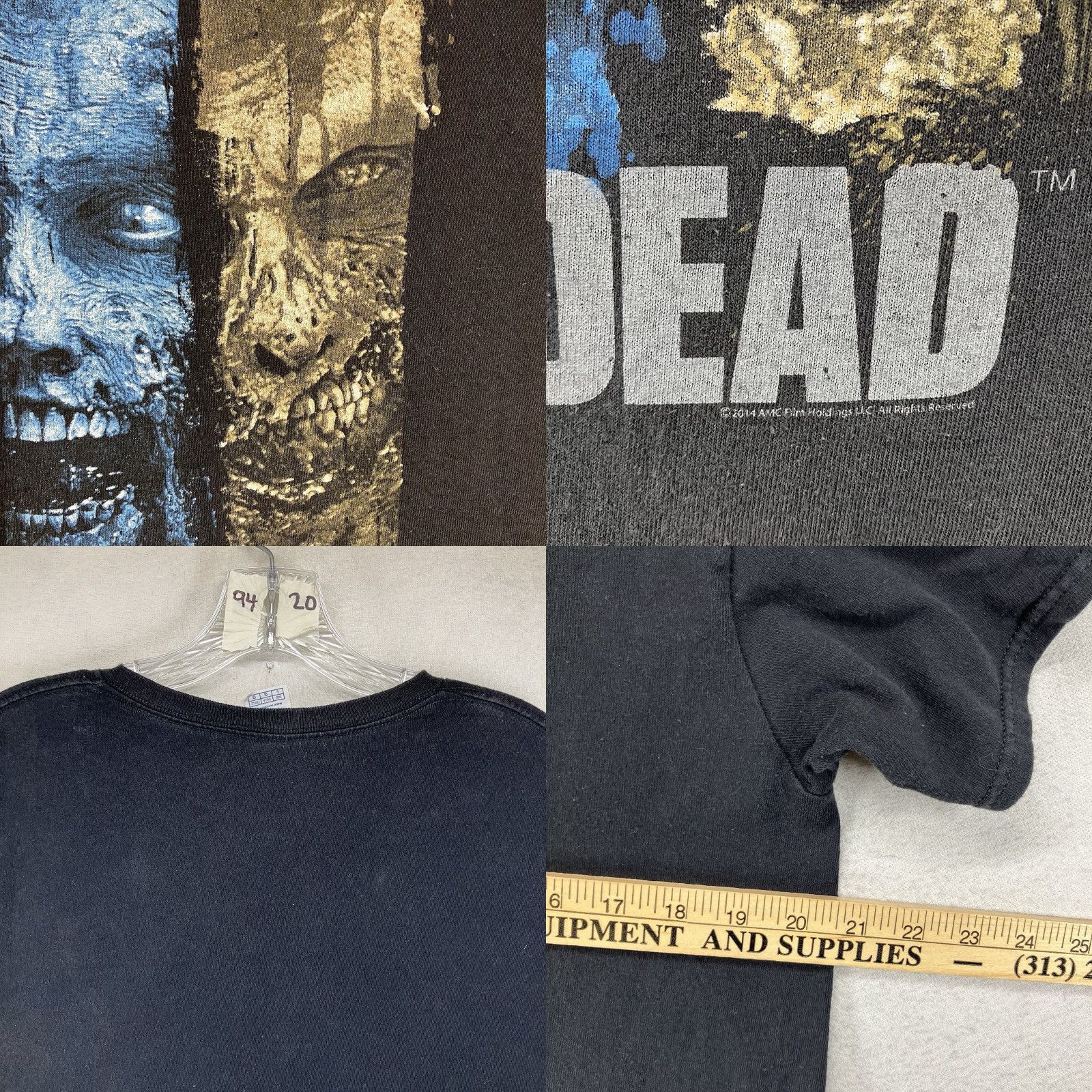 Delta 2014 AMC Walking Dead Promo T-Shirt Colorful Zombie Faces Adult Large Size US L / EU 52-54 / 3 - 8 Thumbnail