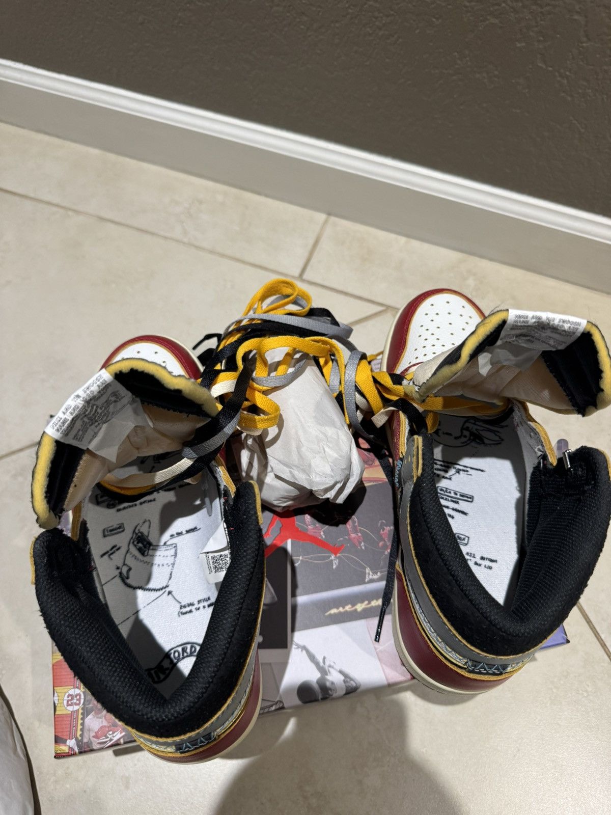 Jordan Brand × Union LA NEW* Union Jordan 1 Size 8 Men Chicago/Shadow Red Yellow Size US 8 / EU 41 - 12 Thumbnail