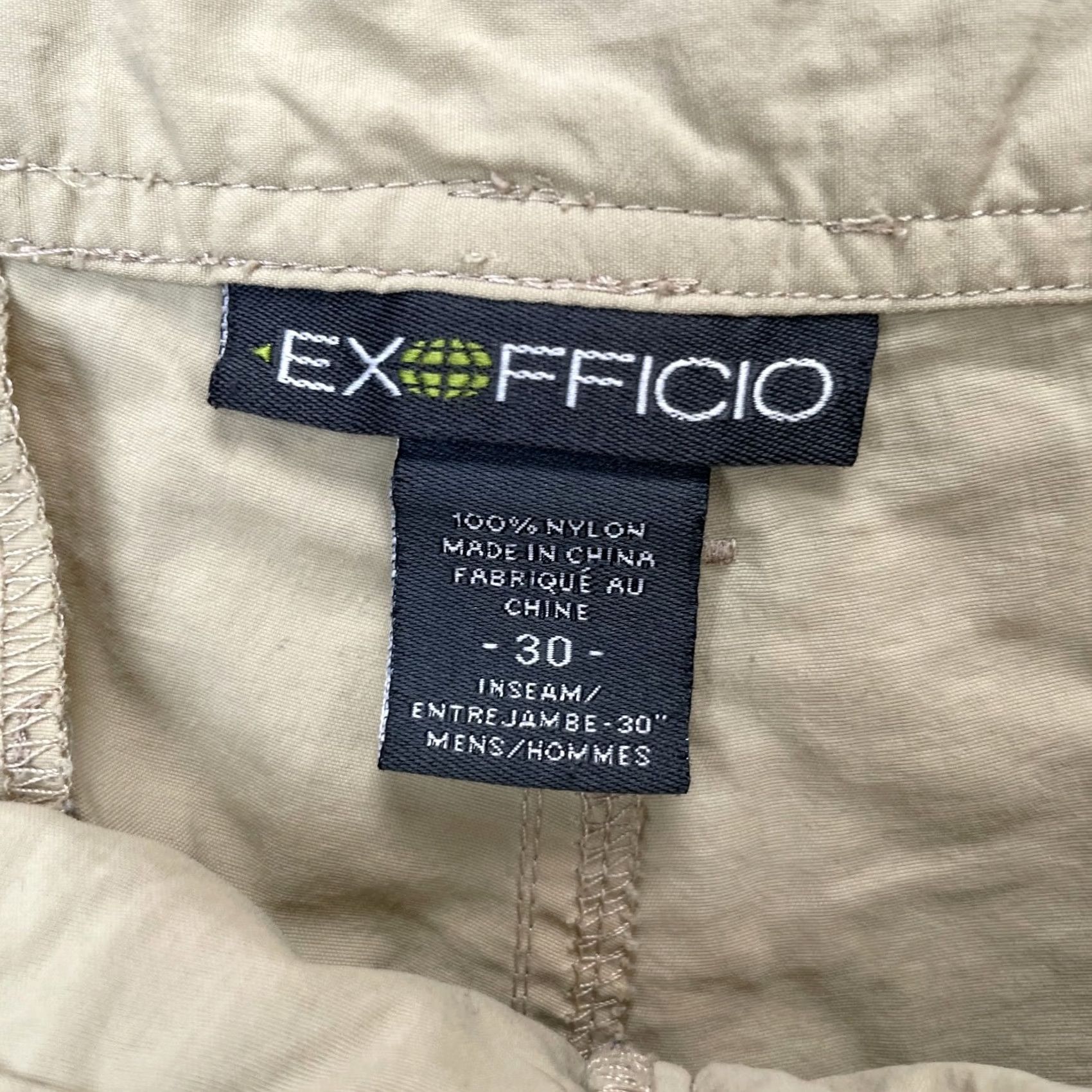 ExOfficio Exofficio Shorts Mens 30 Beige Cargo Nylon UPF Hiking Outdoor Pockets Casual Travel Workwear 9in Inseam Size US 32 / EU 48 - 2 Thumbnail