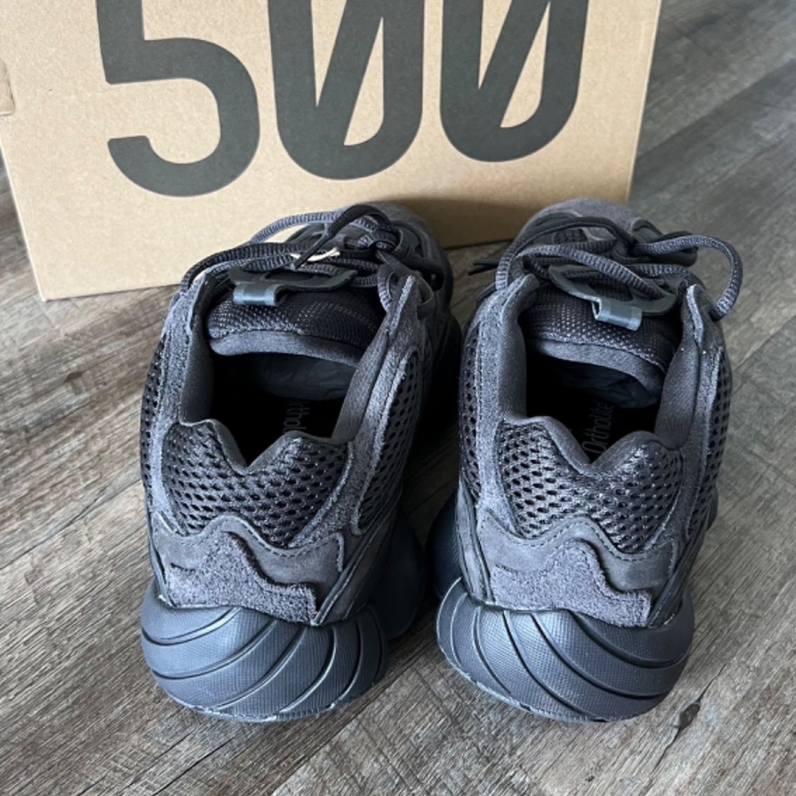 Adidas New! YEEZY 500 black sneakers, Authentic Size US 9 / IT 39 - 5 Thumbnail