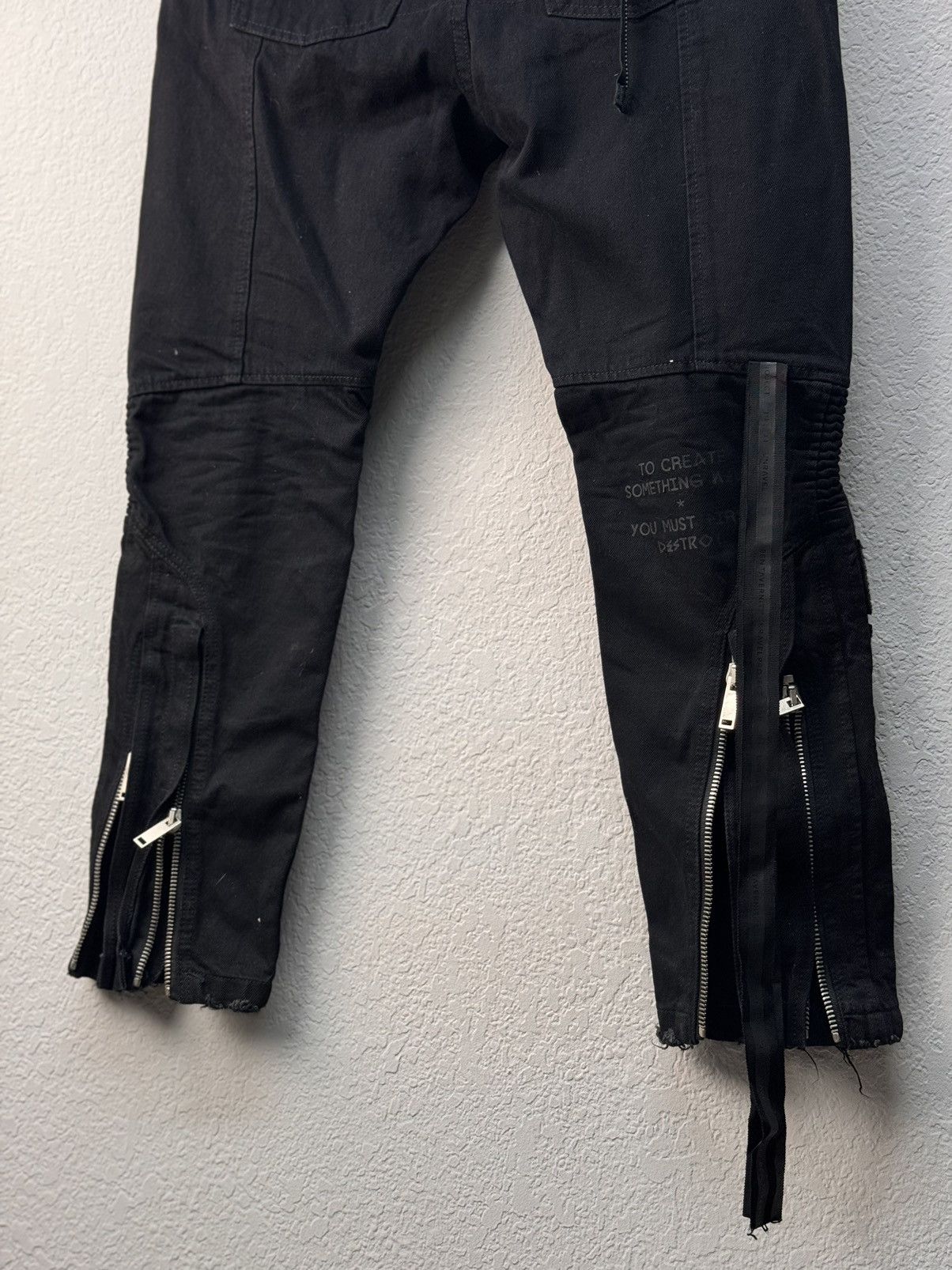 Ben Taverniti Unravel Project × Rick Owens × Vintage BEN TAVERNITI UNRAVEL PROJECT VINTAGE RICK OWENS MOTTO Size US 33 - 16 Thumbnail