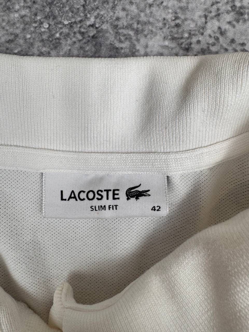 Lacoste Lacoste Women's Polo Shirt Slim Fit White Color Size L Size L / US 10 / IT 46 - 2 Thumbnail