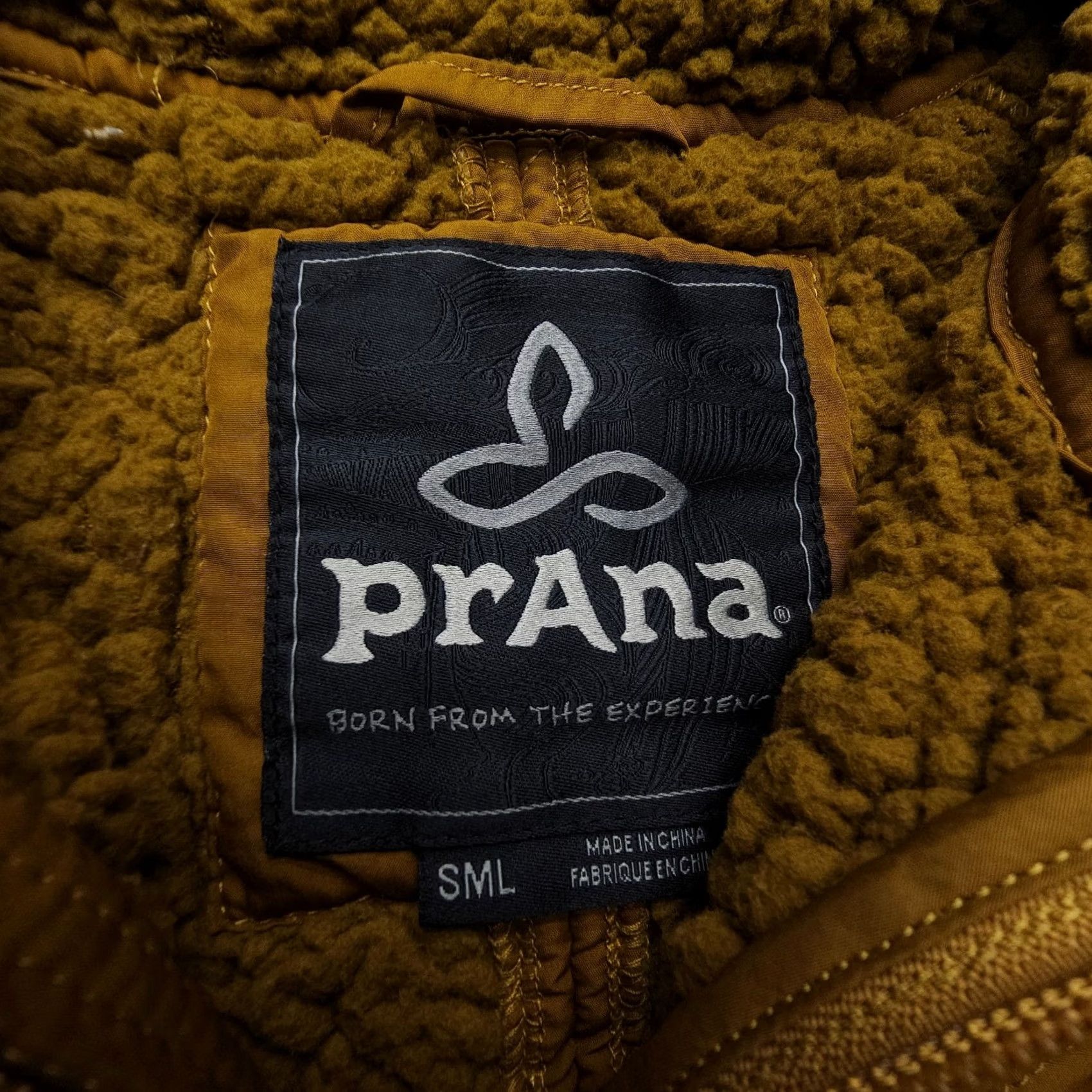 Prana Prana Esla Half Zip Pullover Womens Small Bronze Hooded Anorak Lined Quilted Full Zip Jacket Subtle Stain Included Size S / US 4 / IT 40 - 3 Thumbnail