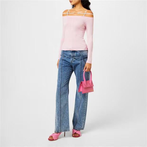 Jacquemus o1g2r1mq1024 Long Sleeve T-Shirts in Pink Size M / US 6-8 / IT 42-44 - 5 Thumbnail