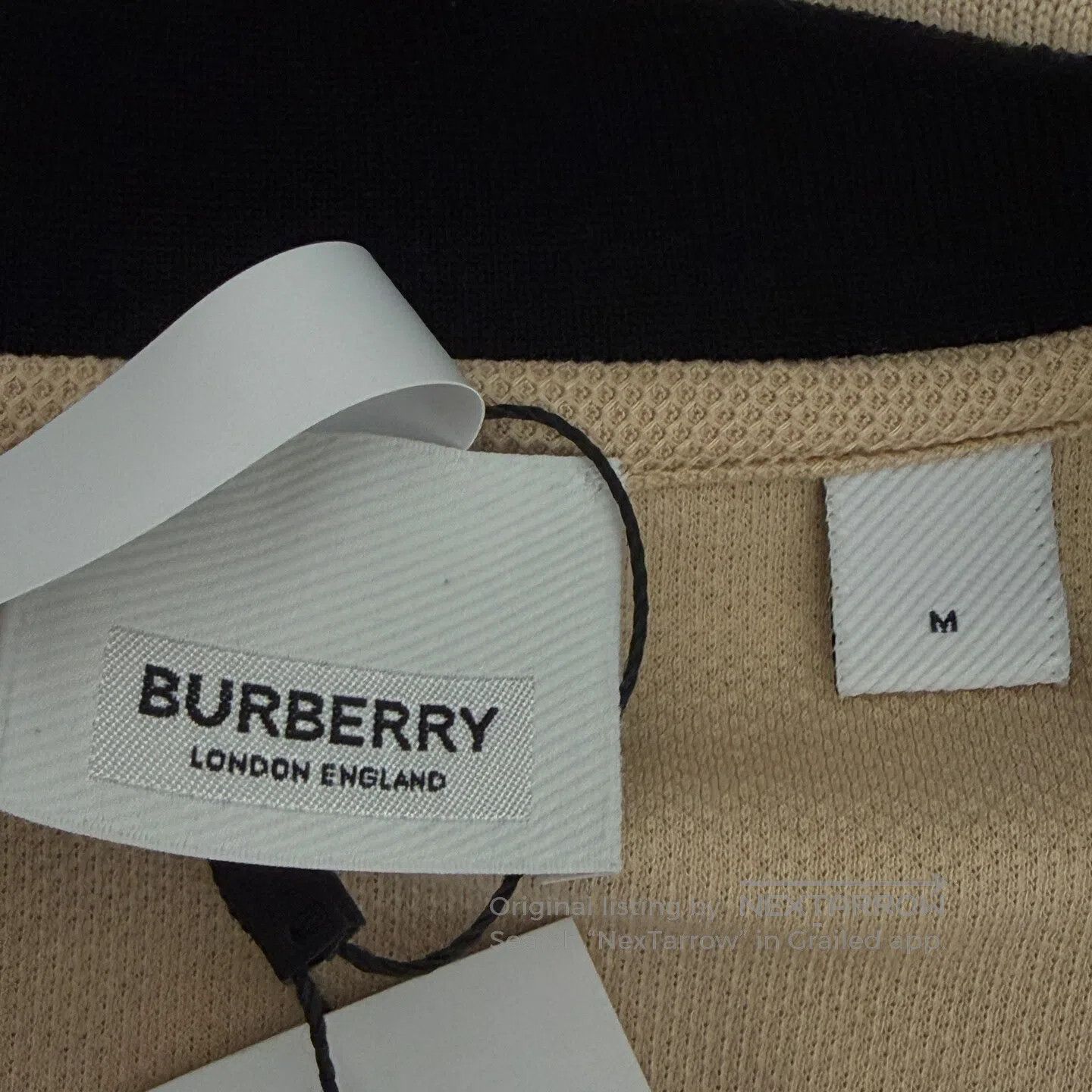 Burberry Burberry Collar Letter Logo Short Sleeve Polo Shirt| Size US M / EU 48-50 / 2 - 2 Thumbnail