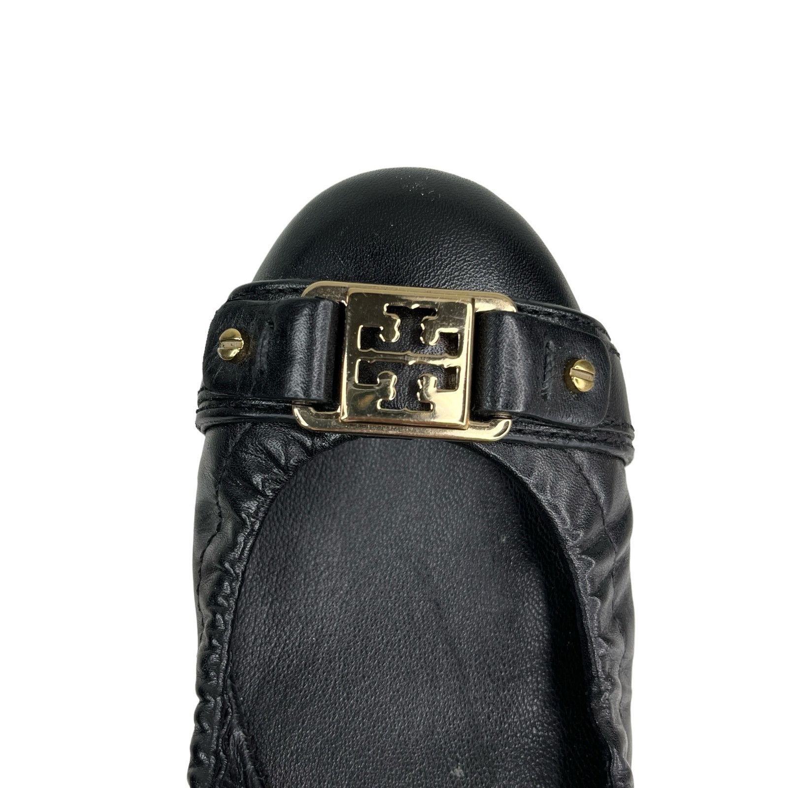 Tory Burch Tory Burch Ballet Flats Black 7.5 Leather Flaw Size US 7.5 / IT 37.5 - 9 Thumbnail