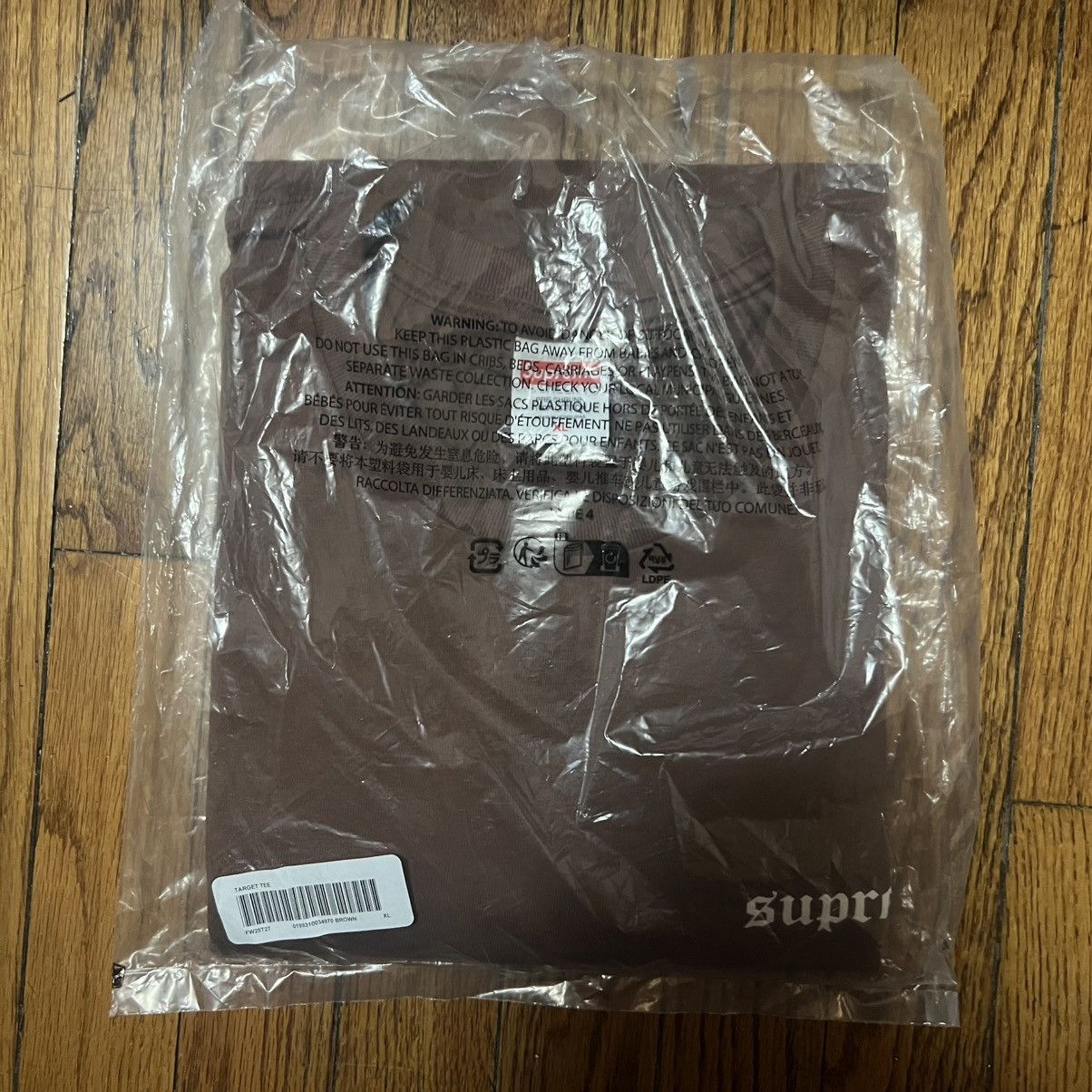 Supreme In Hand Supreme Target Tee Brown Size: XL Size US XL / EU 56 / 4 - 3 Thumbnail