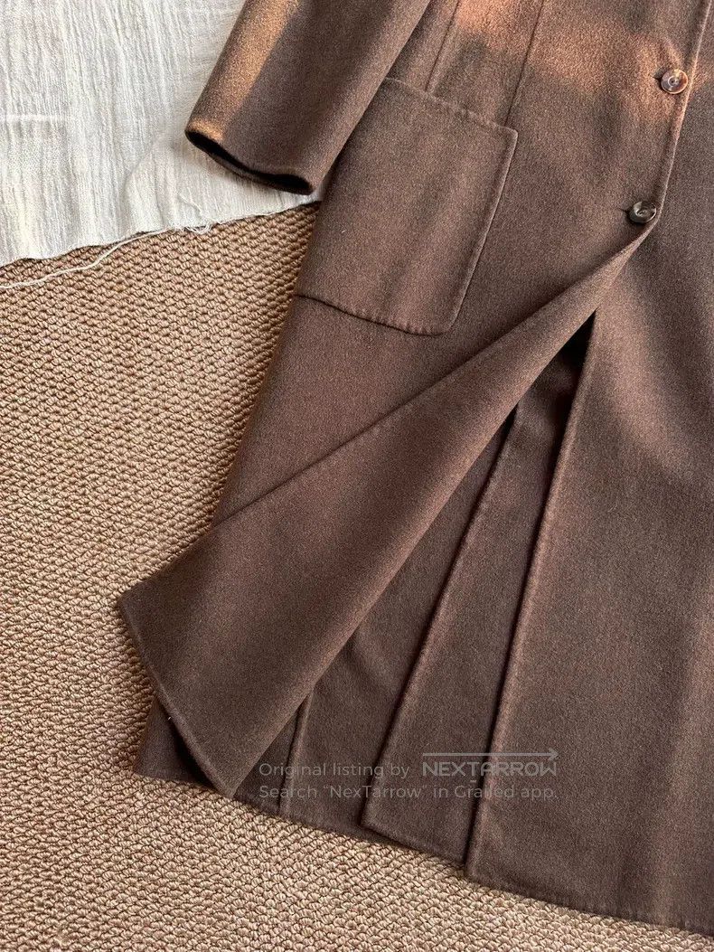 Loro Piana Loro Piana Cashmere double-sided long coat, brown Size M / US 6-8 / IT 42-44 - 4 Thumbnail