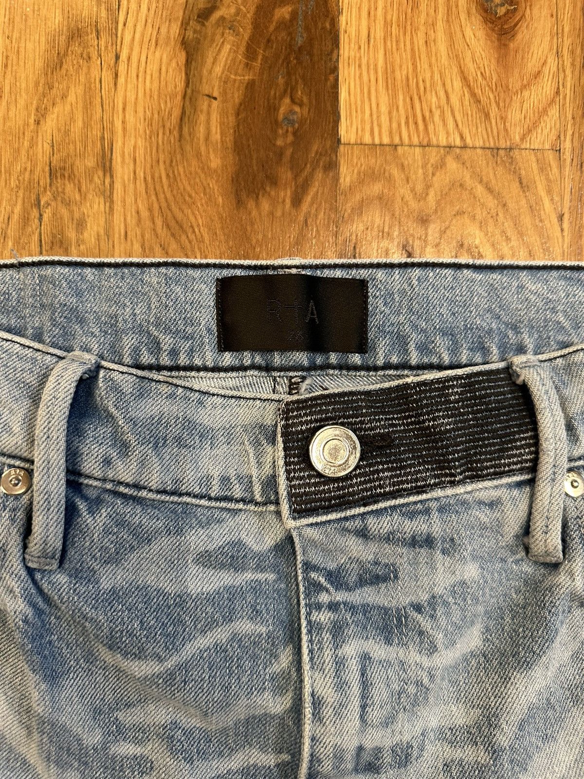 Rta Rta Zebra Print Small Spell Blue Denim Jeans Size 28 Size US 28 / EU 44 - 3 Thumbnail
