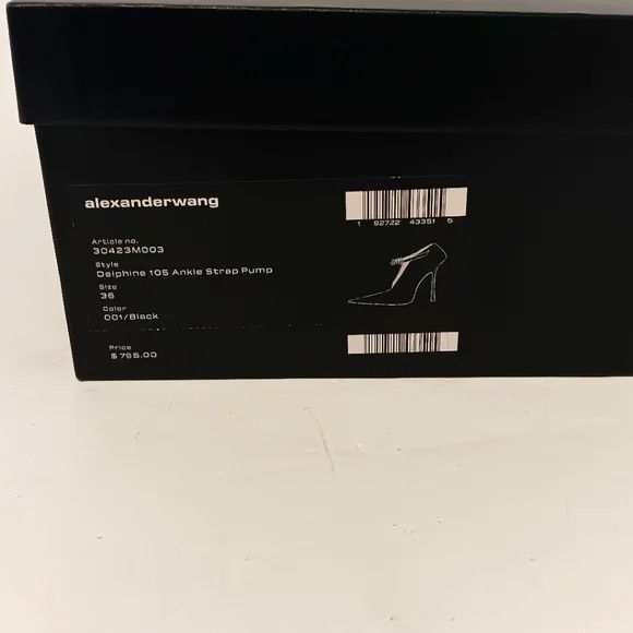 Alexander Wang Alexander Wang Women's Delphine 105mm Logo Pumps - Black Size US 6 / IT 36 - 15 Thumbnail