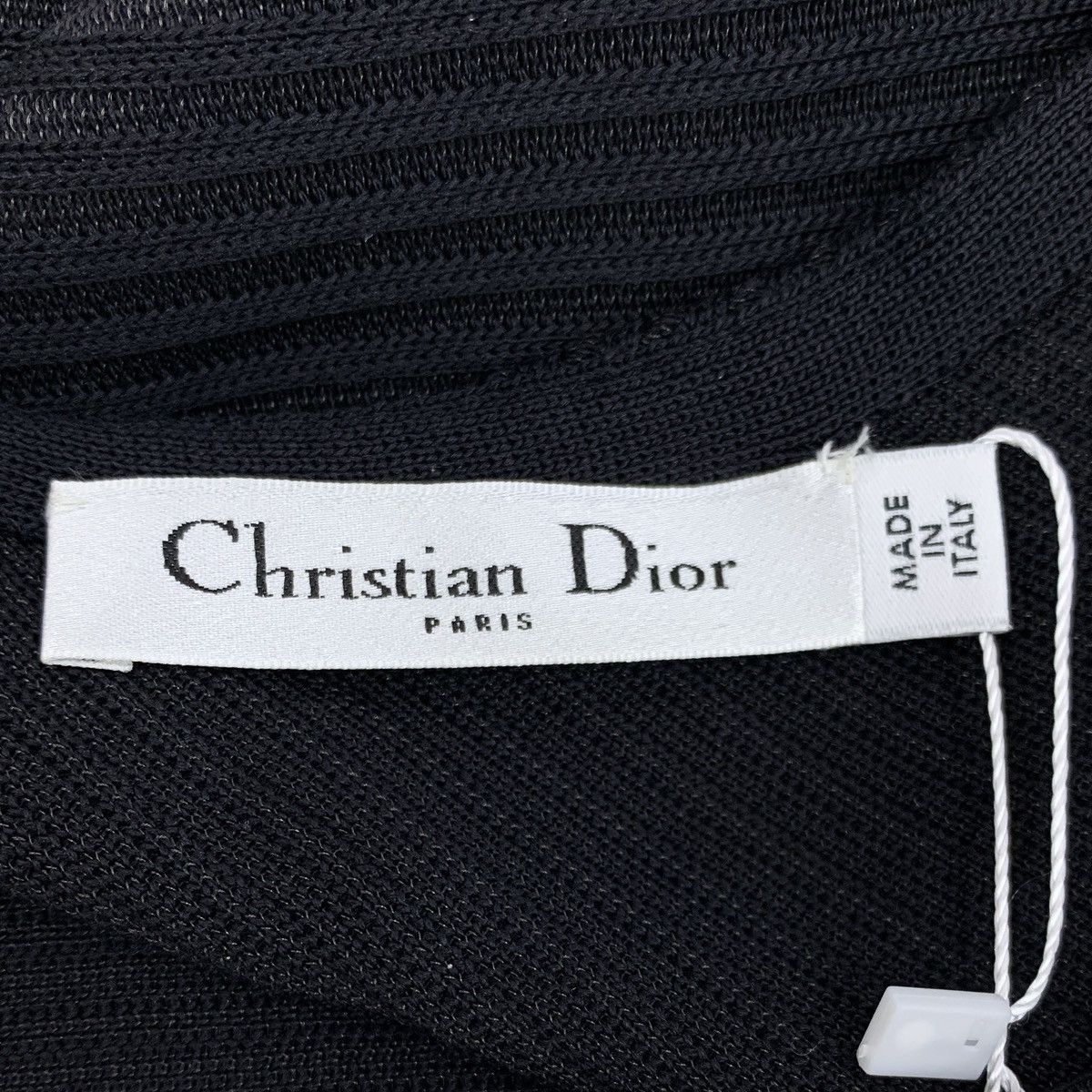 Dior Christian Dior Black Silk V-neck Long Sleeve Dress K26WX Size XS / US 0-2 / IT 36-38 - 5 Thumbnail