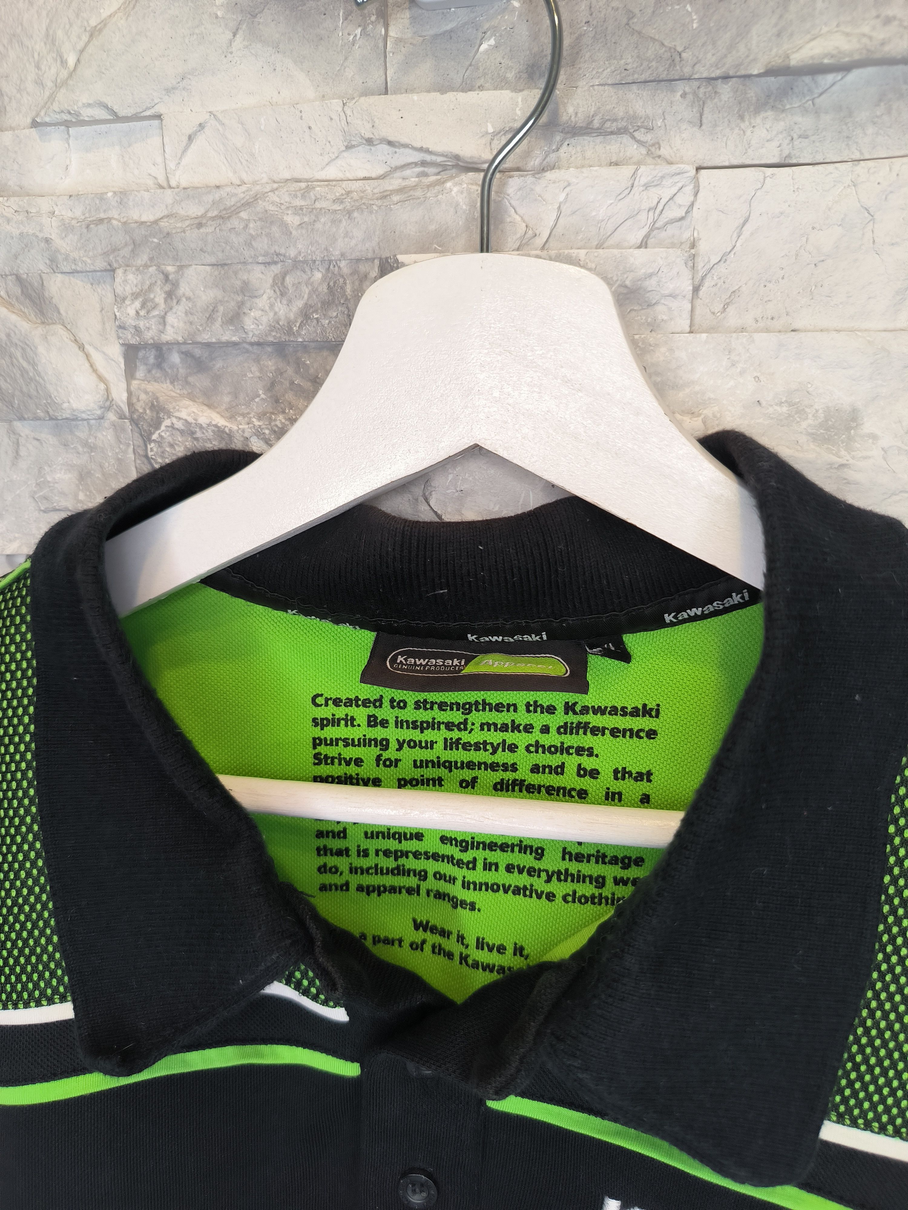 Other Kawasaki Racing Polo Shirt Logo Black Motocycle Size US XL / EU 56 / 4 - 5 Thumbnail