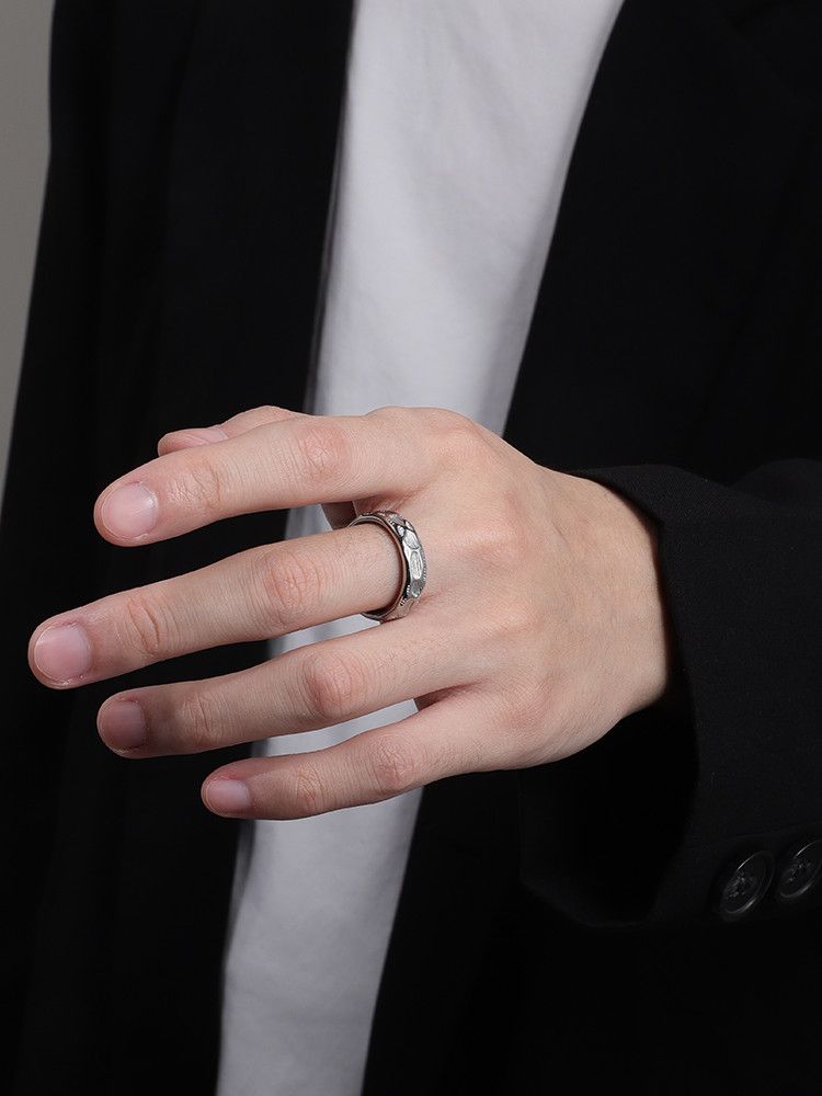 Jewelry Vibe Jewelry Rings Open Size Chrome Ring (Size 7-13) Size ONE SIZE - 4 Thumbnail